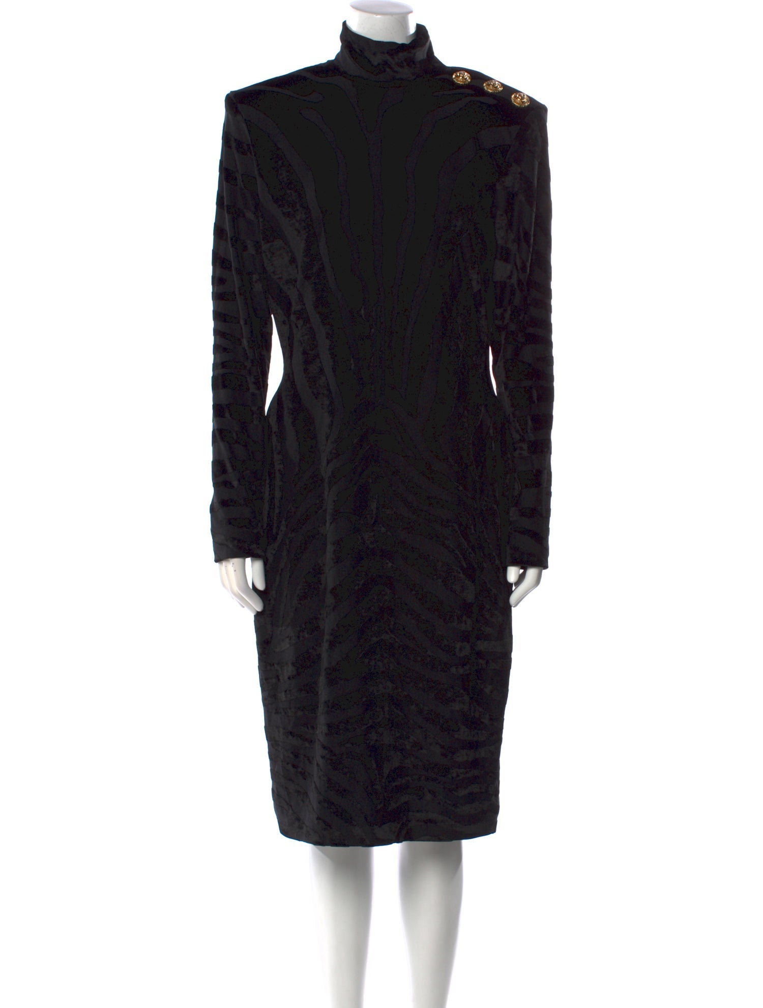 Balmain Animal Print Midi Length Dress w/ Tags
