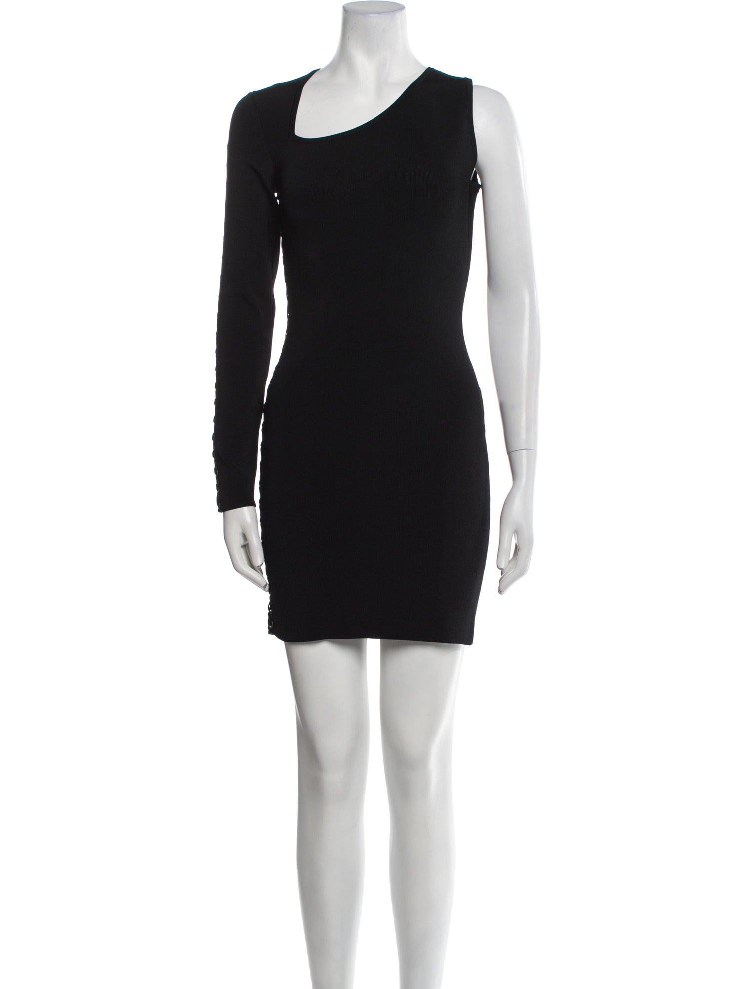 Balmain Scoop Neck Mini Dress