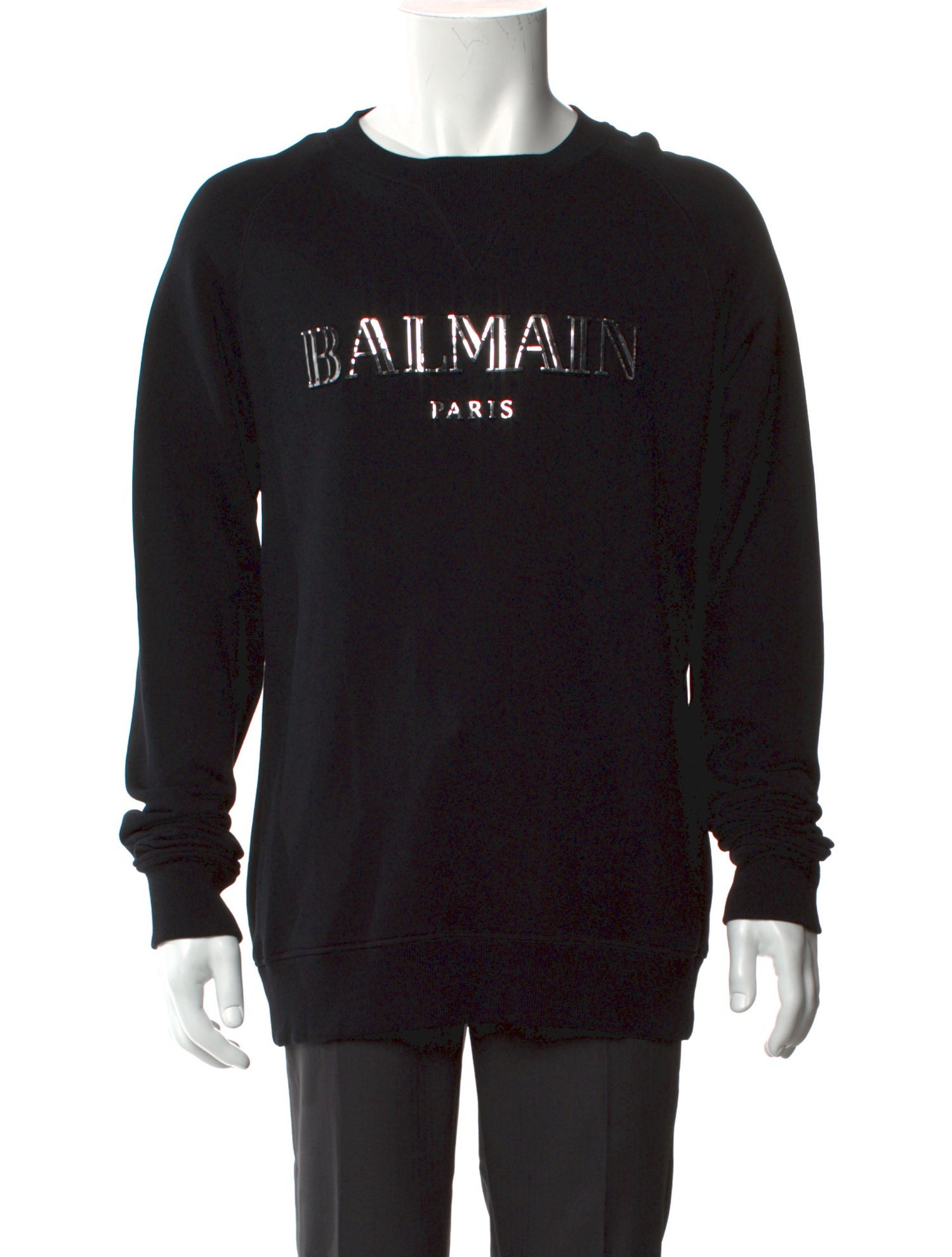 Balmain Graphic Print Crew Neck Sweatshirt