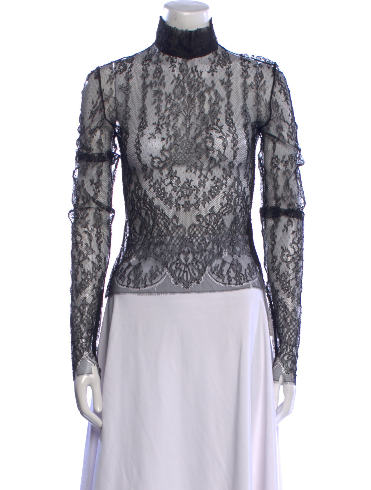 Balmain Lace Lace Pattern Top