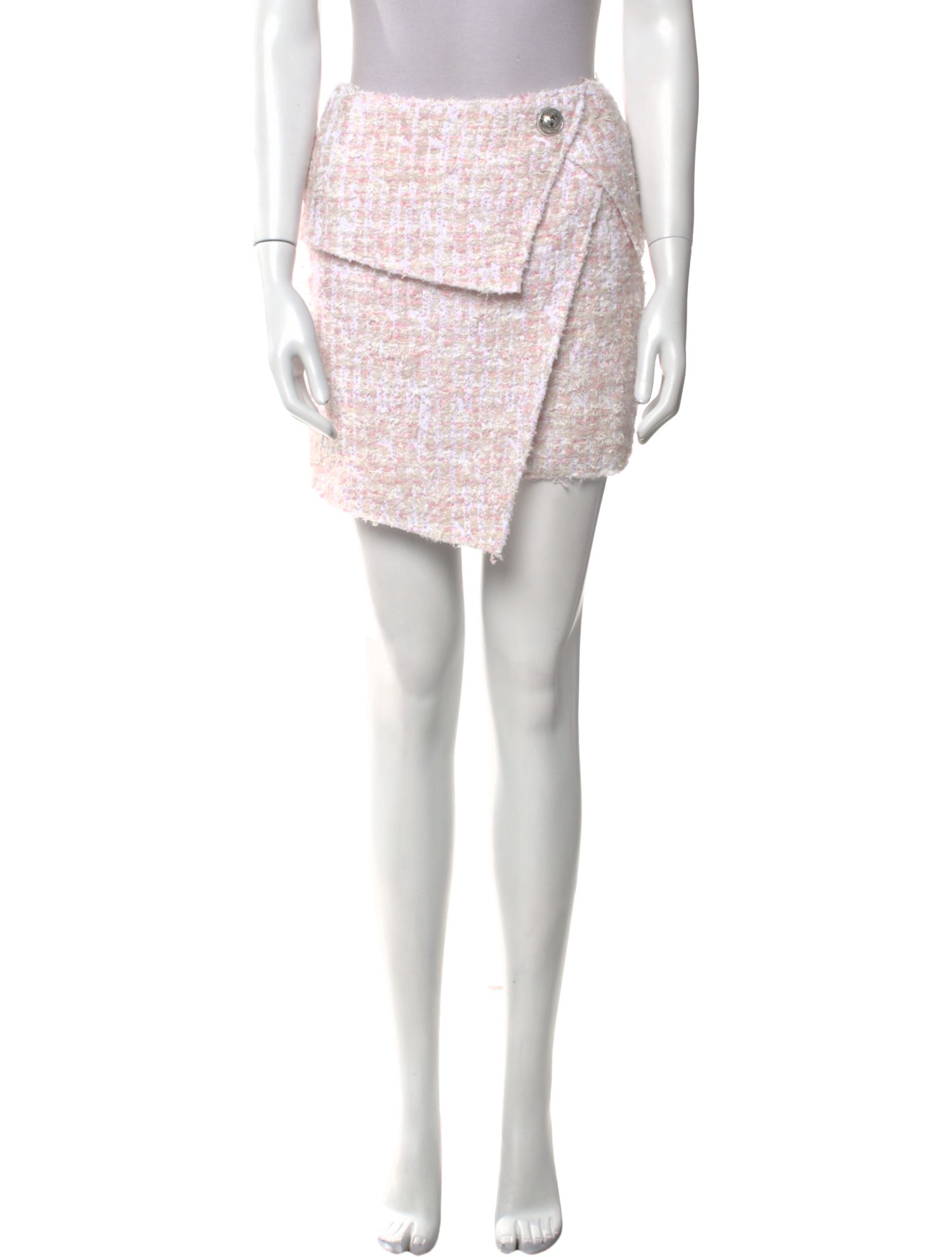 Balmain Tweed Pattern Mini Skirt w/ Tags