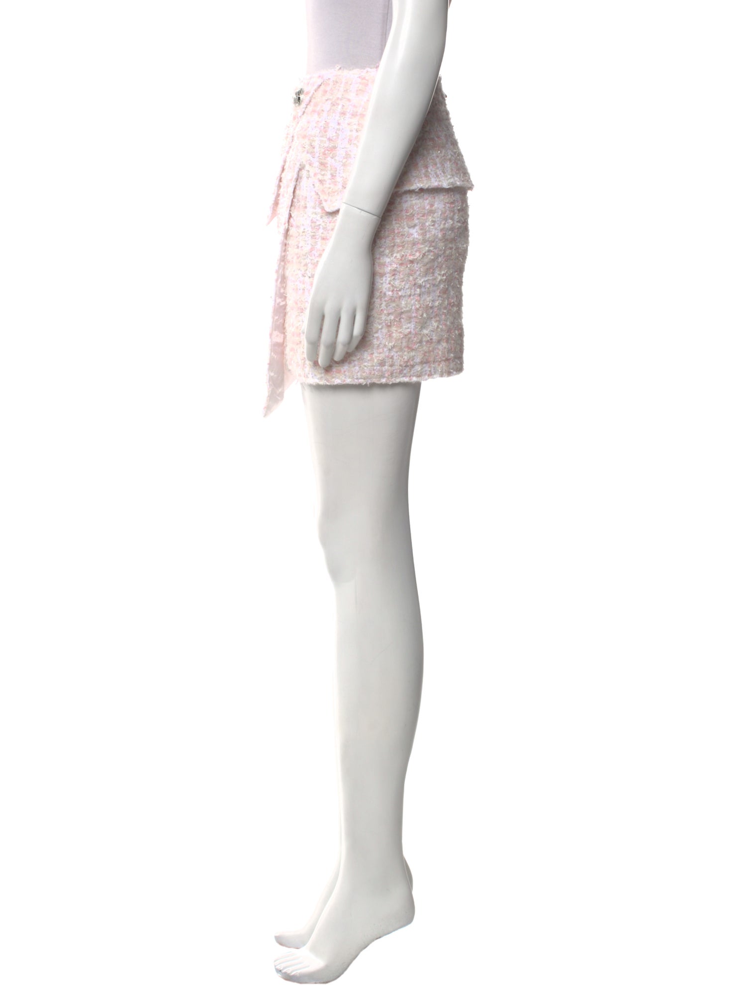 Balmain Tweed Pattern Mini Skirt w/ Tags