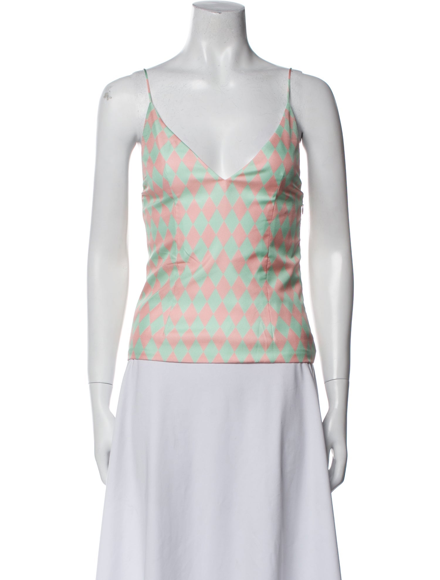 Balmain Silk Printed Top w/ Tags