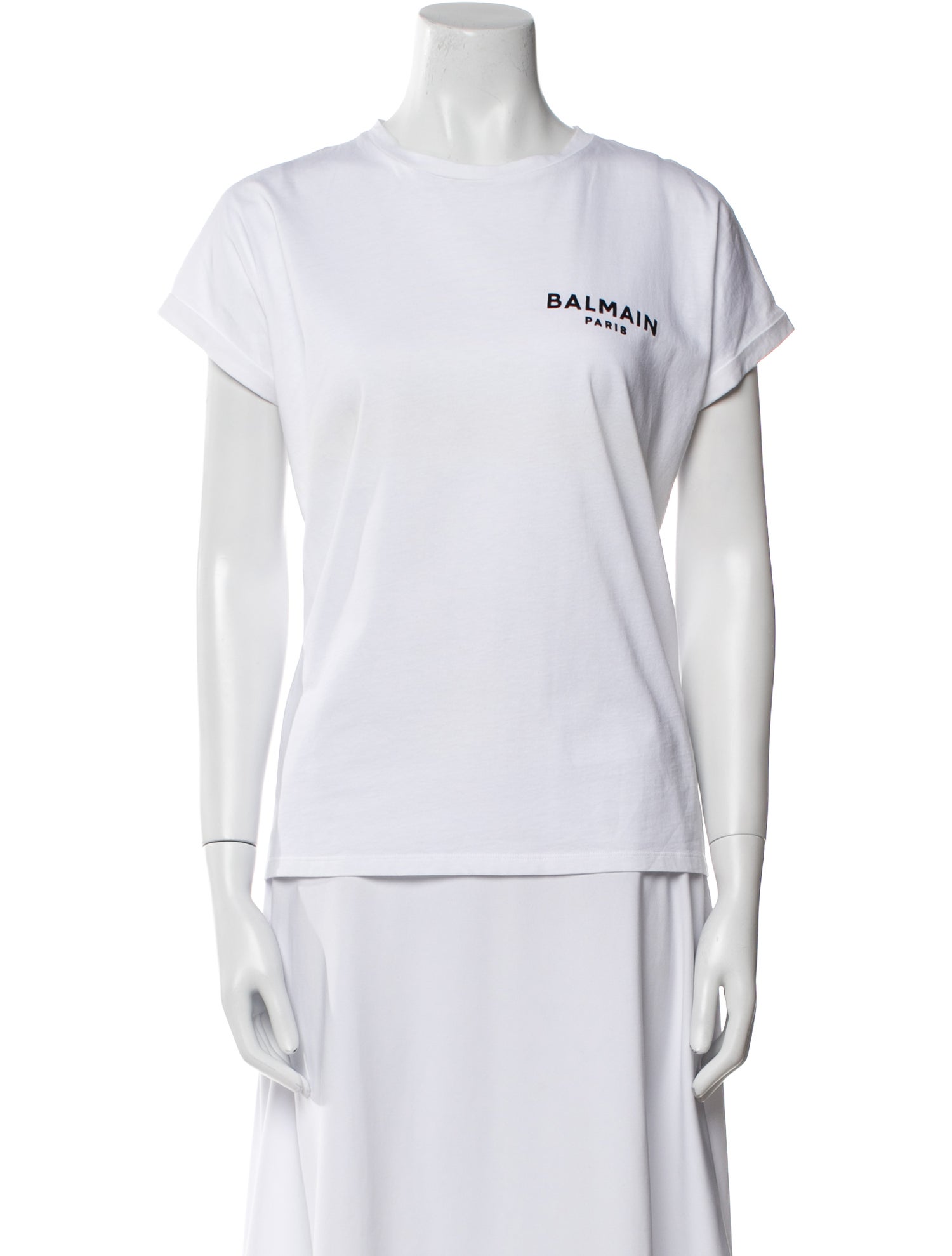 Balmain Graphic Print Crew Neck T-Shirt