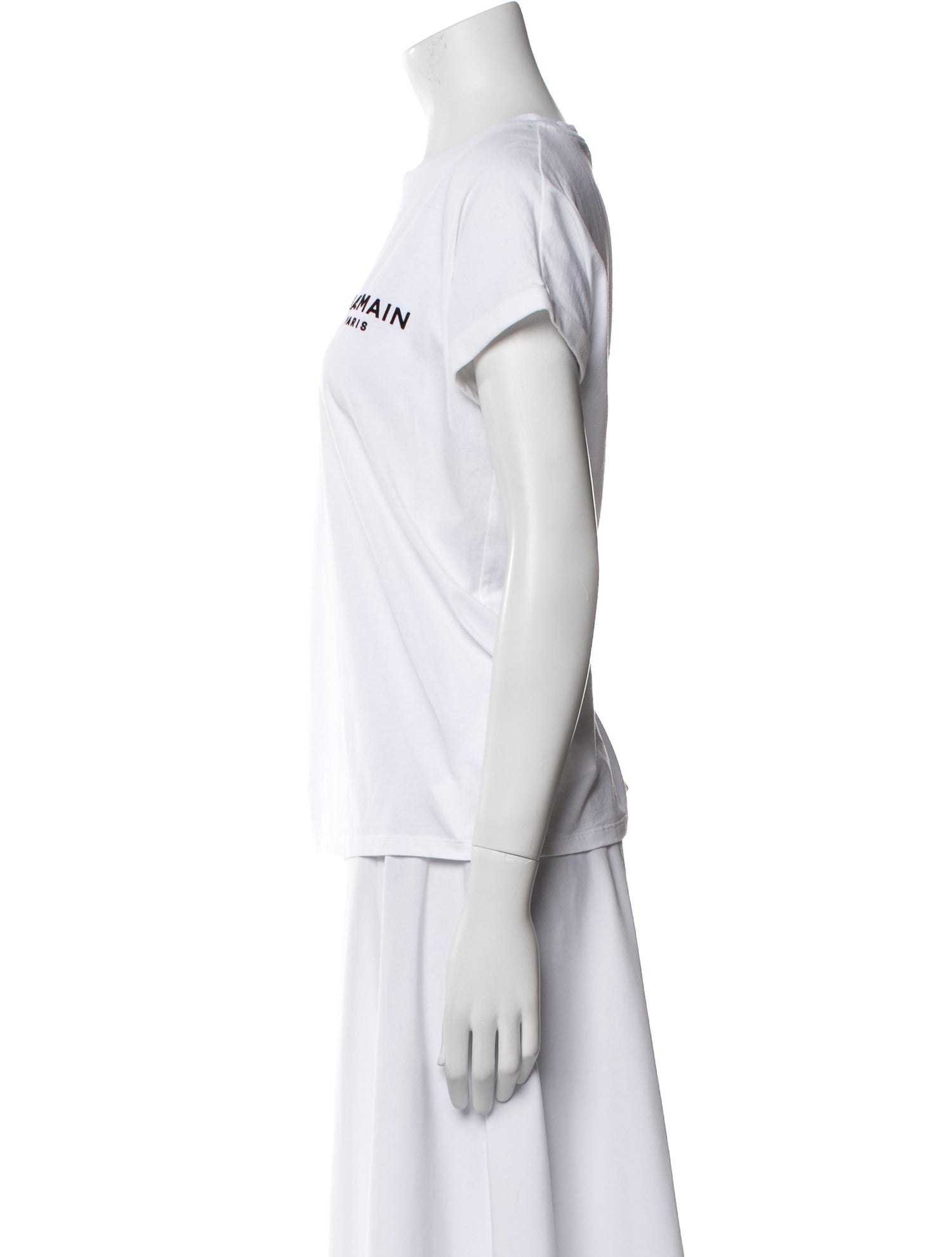 Balmain Graphic Print Crew Neck T-Shirt