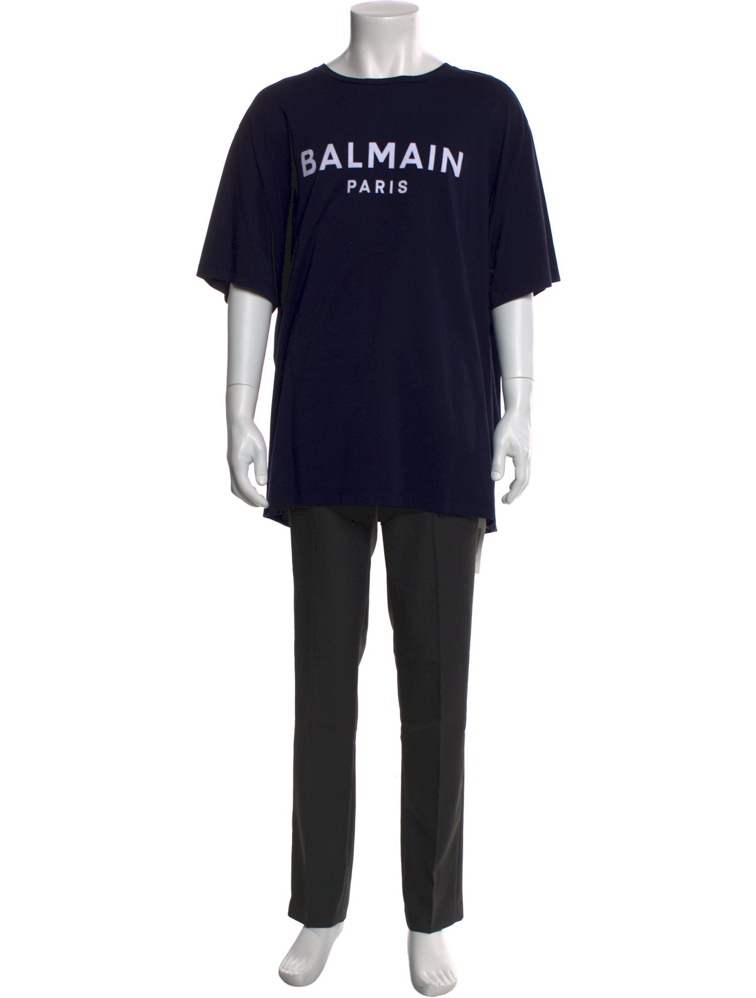 Balmain Graphic Print Crew Neck T-Shirt