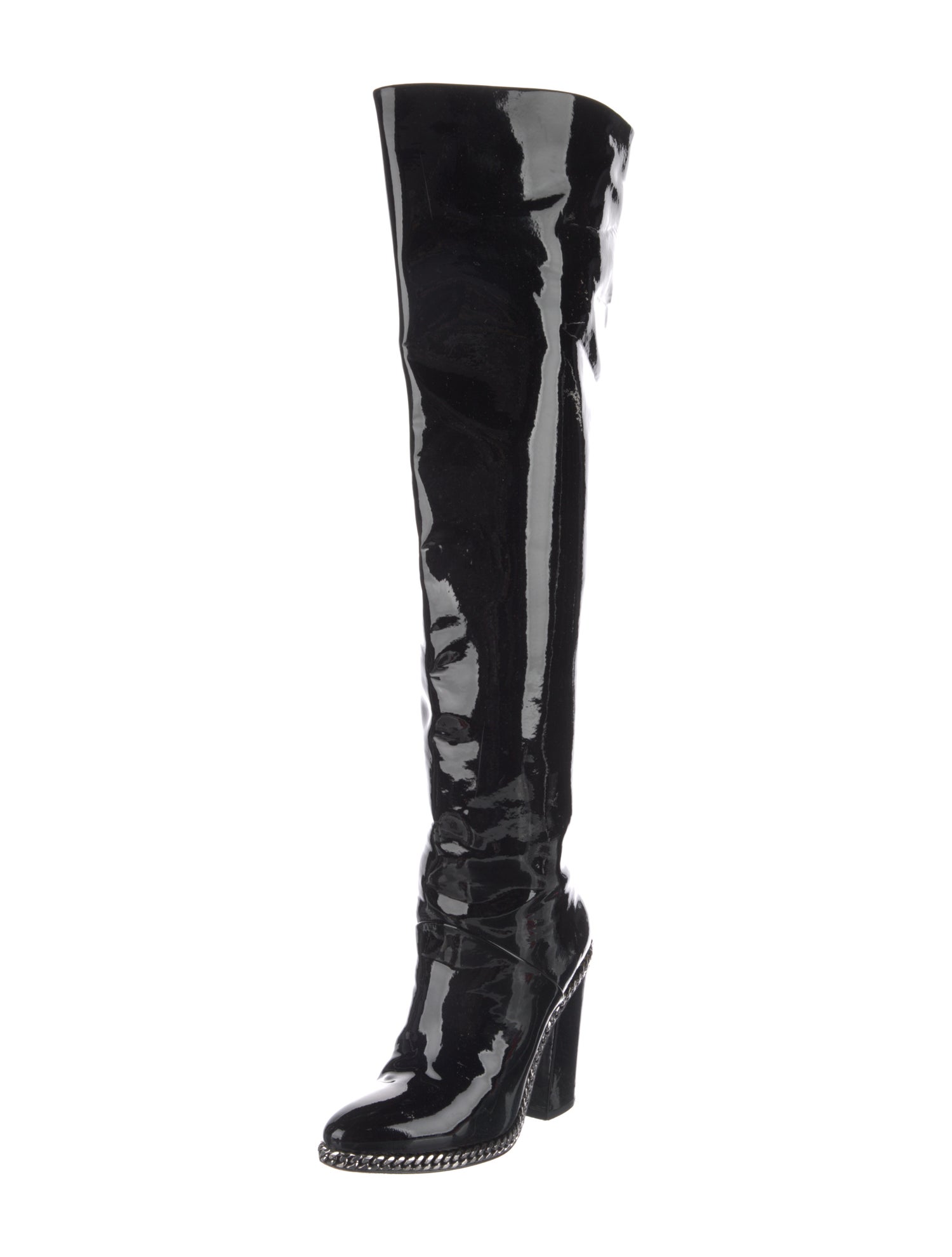 Balmain Patent Leather Boots