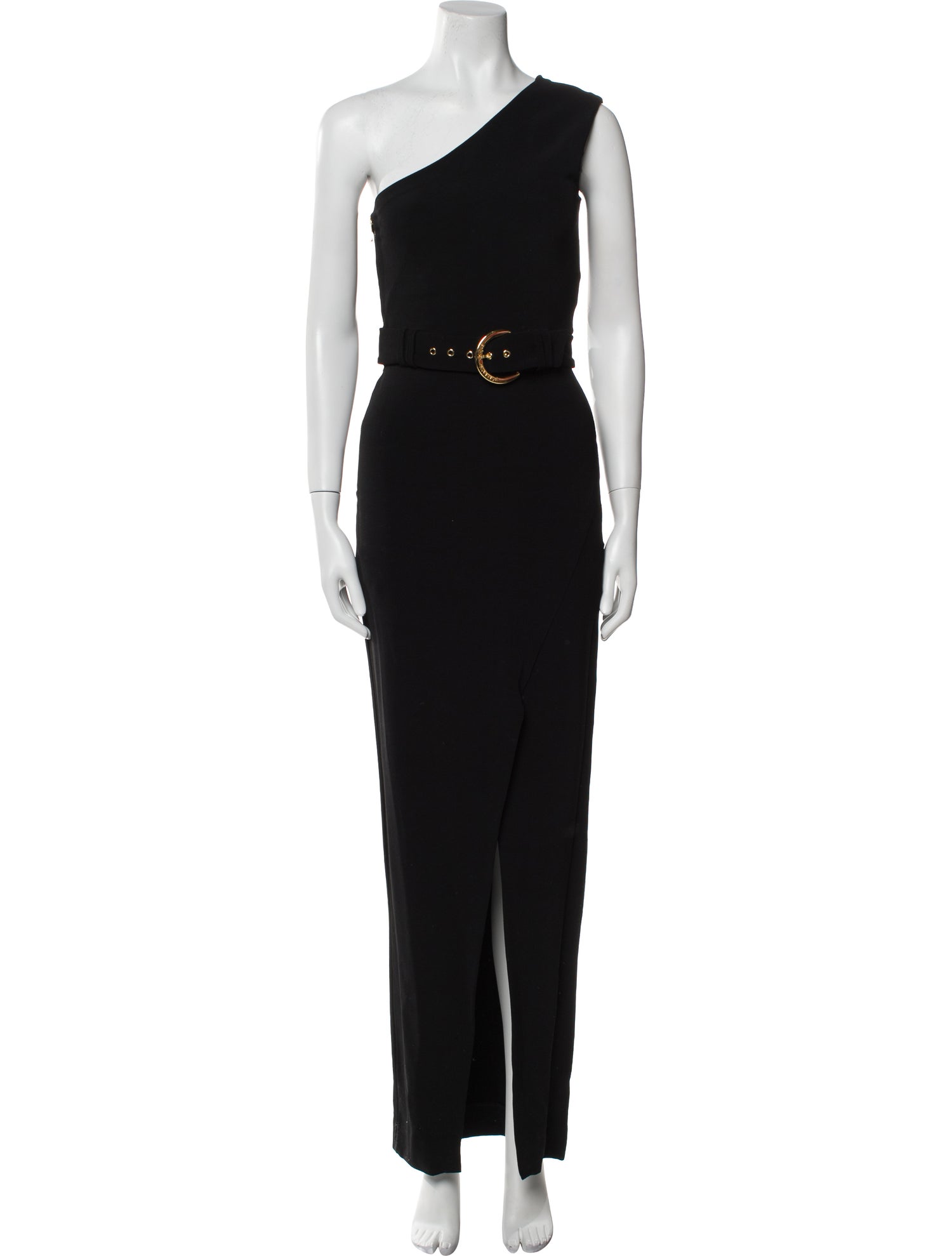 Balmain One-Shoulder Long Dress