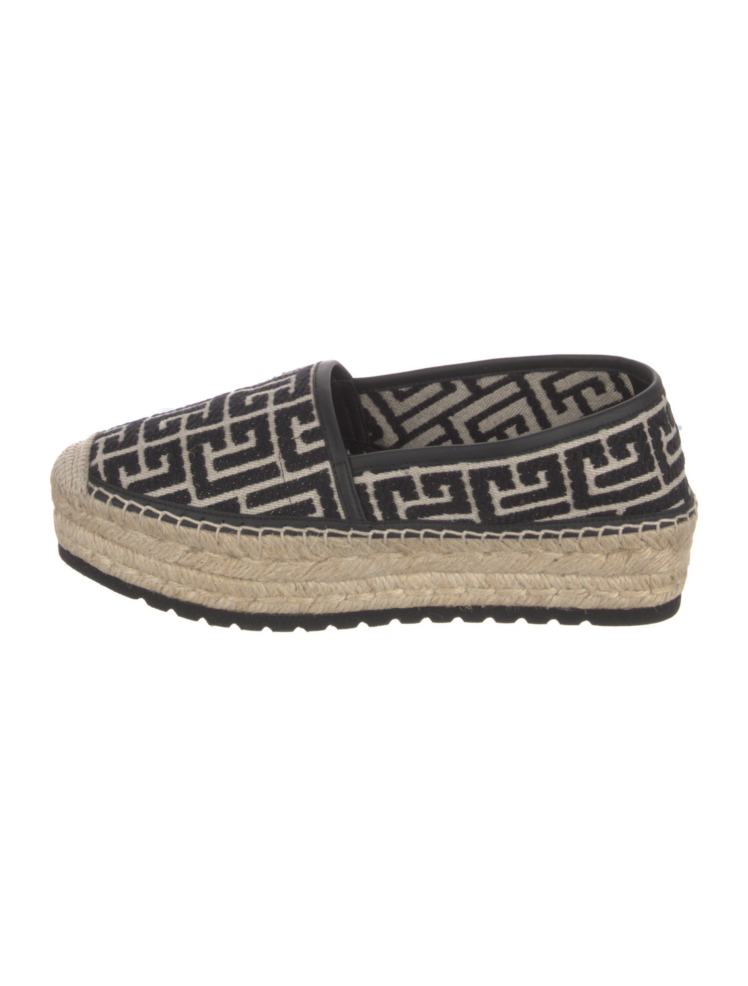 Balmain Canvas Printed Espadrilles