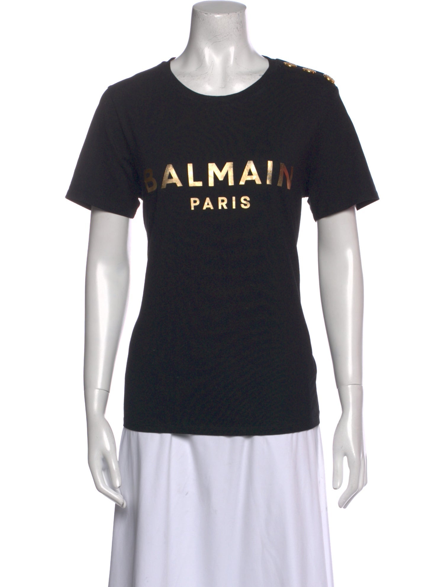 Balmain Graphic Print Crew Neck T-Shirt