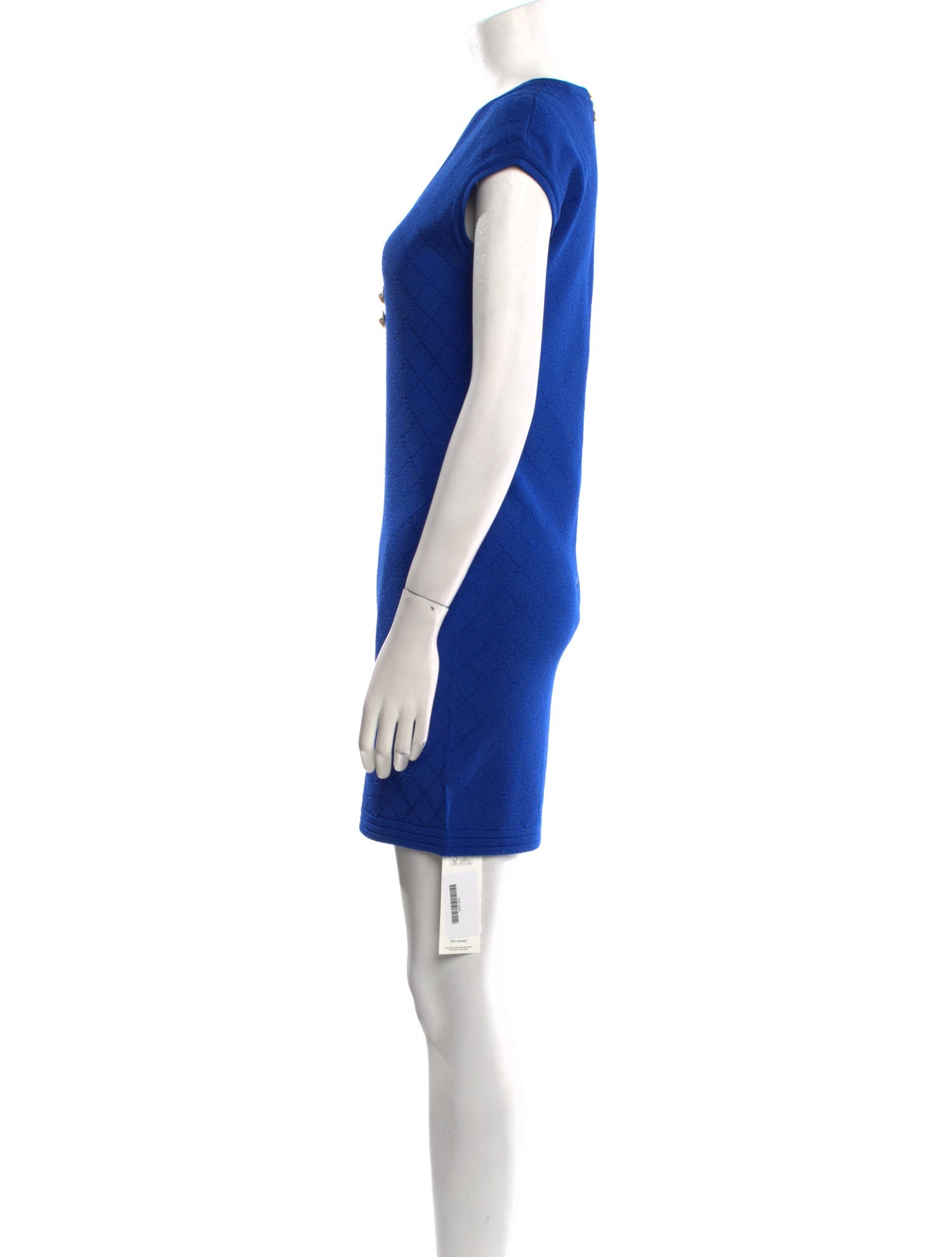 Balmain Scoop Neck Mini Dress