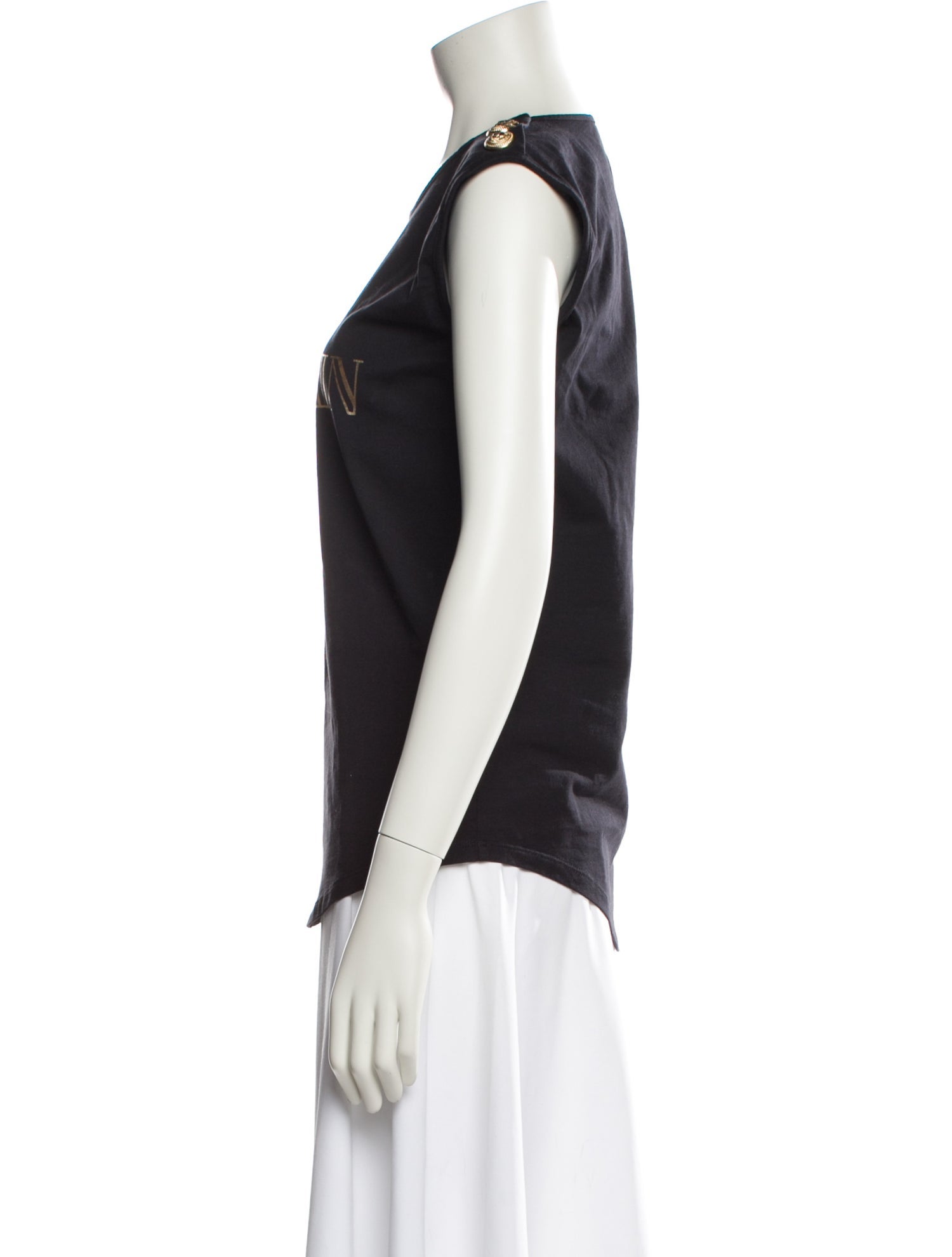 Balmain Graphic Print Crew Neck T-Shirt