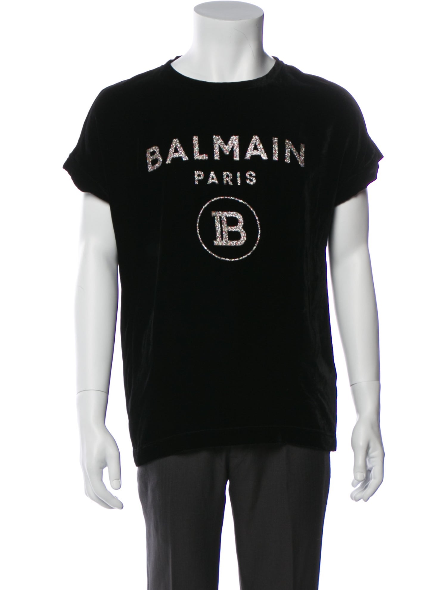 Balmain Graphic Print Crew Neck T-Shirt