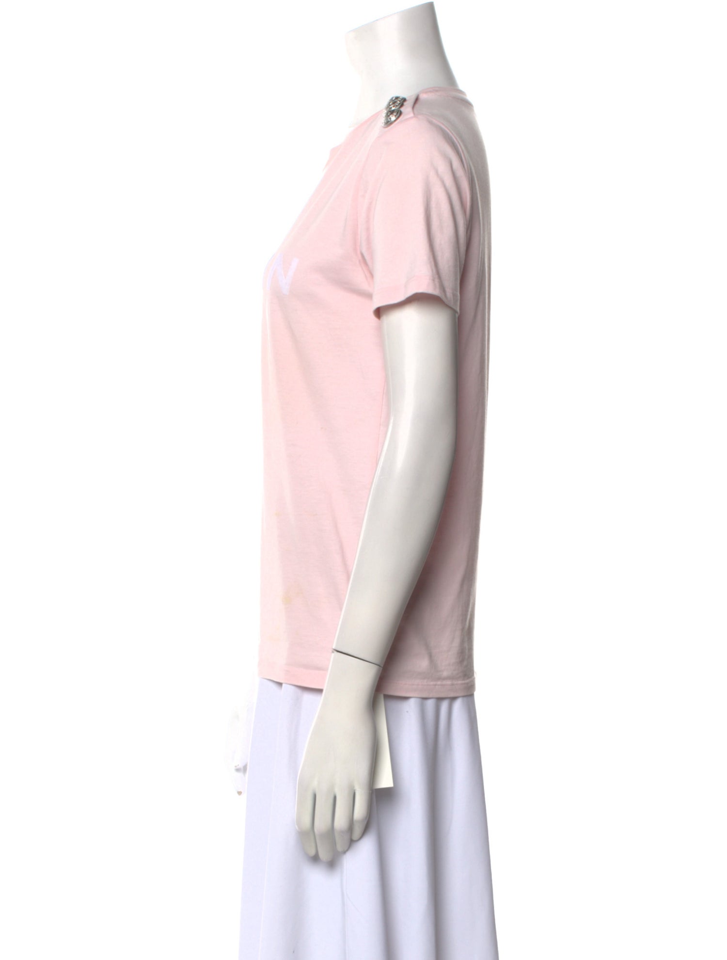 Balmain Graphic Print Crew Neck T-Shirt