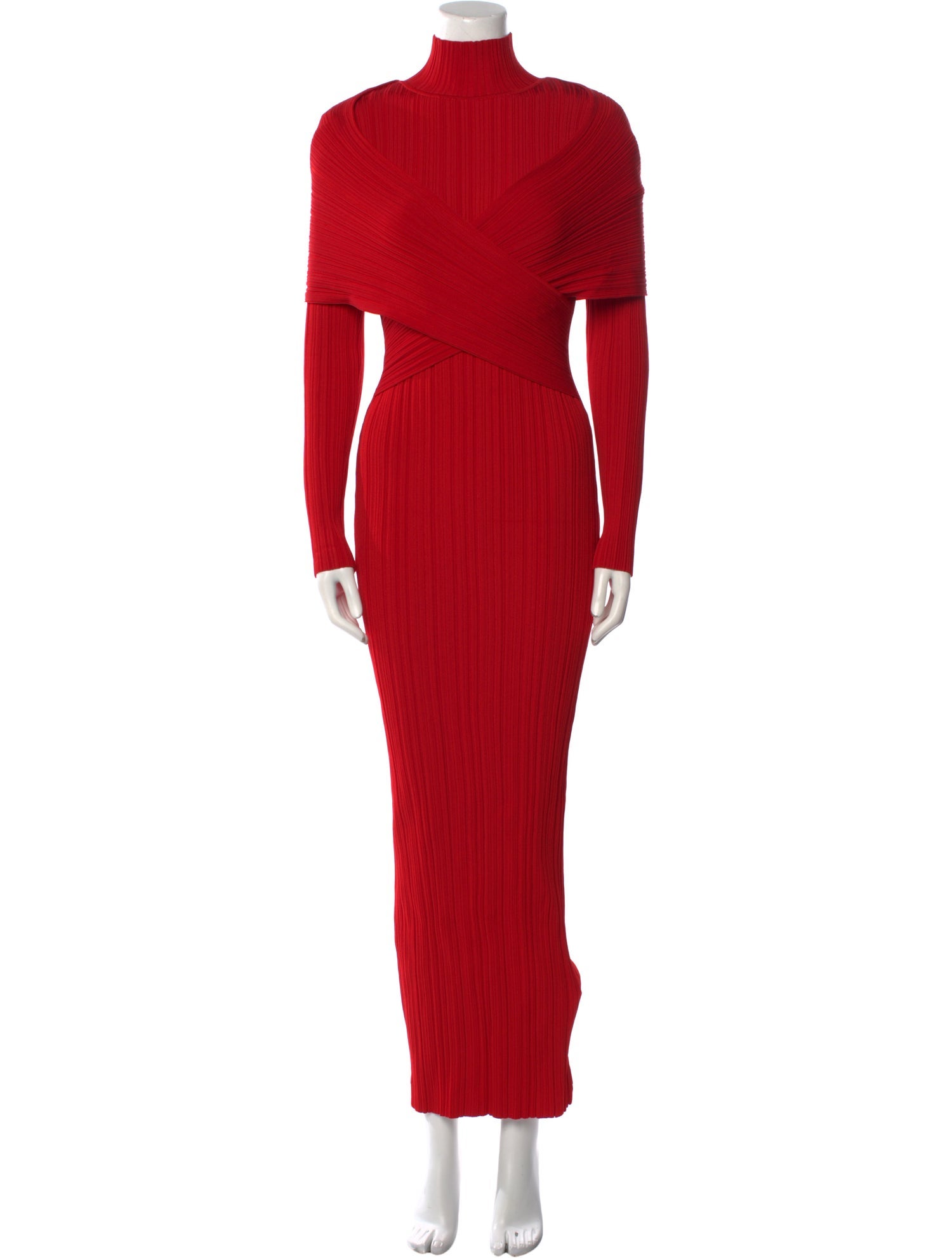 Balmain Turtleneck Long Dress