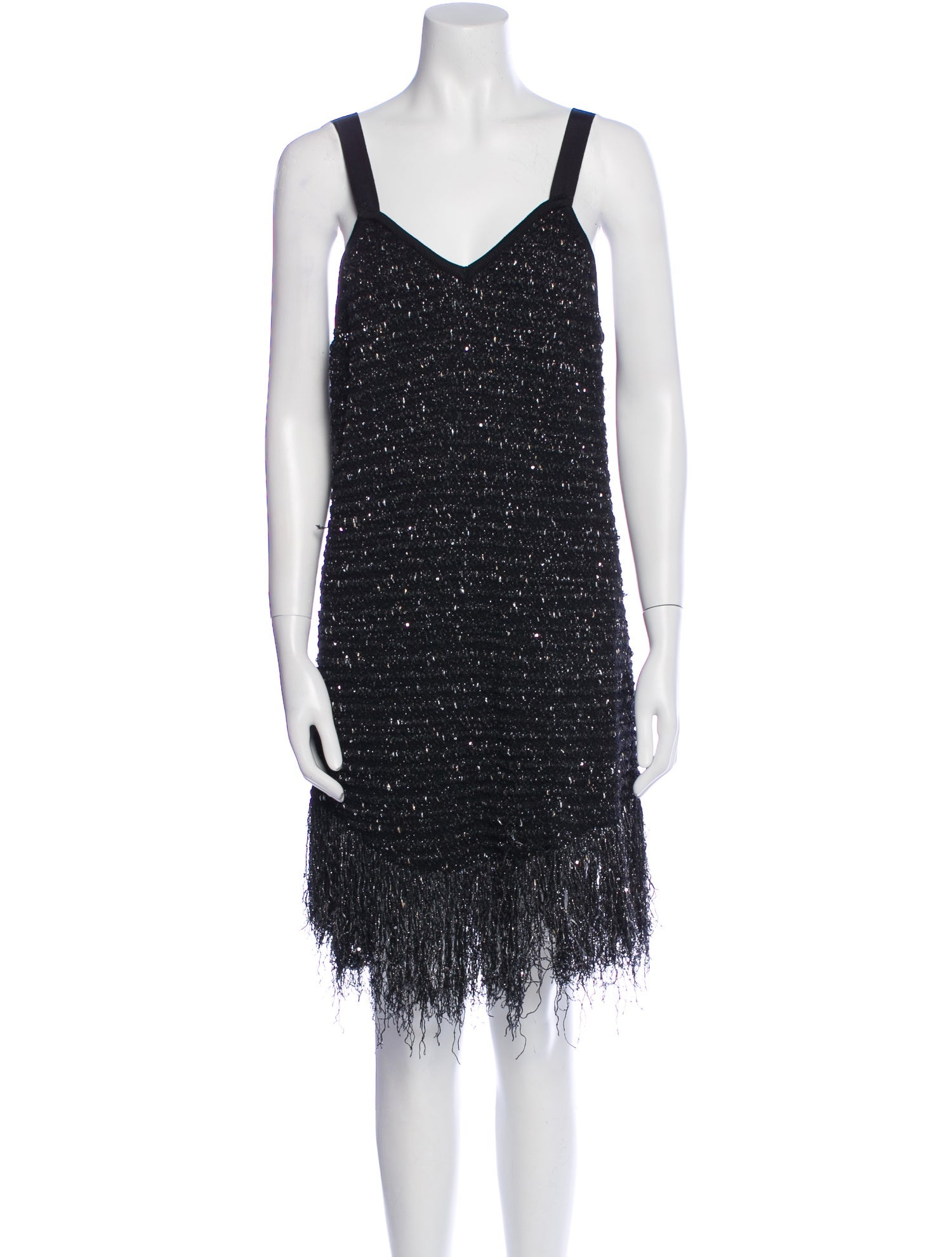 Balmain V-Neck Mini Dress