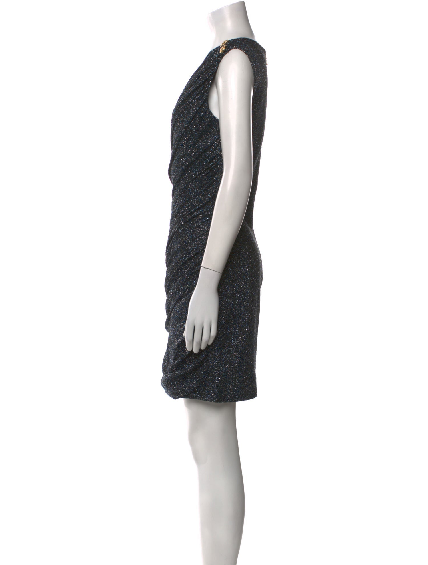 Balmain V-Neck Mini Dress