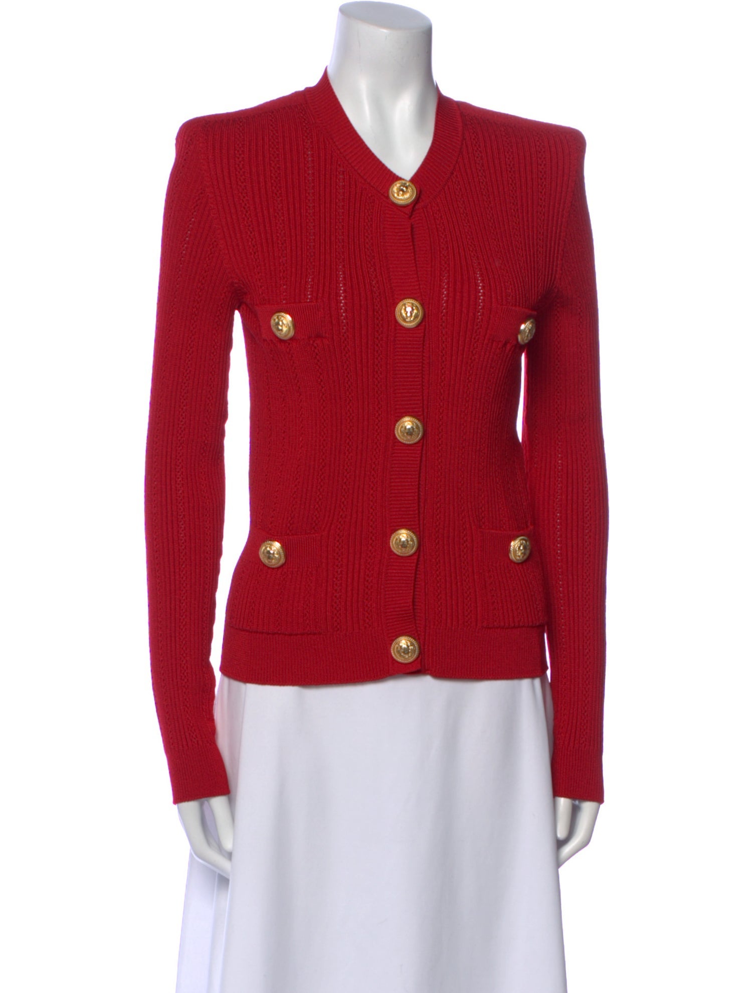 Balmain V-Neck Sweater