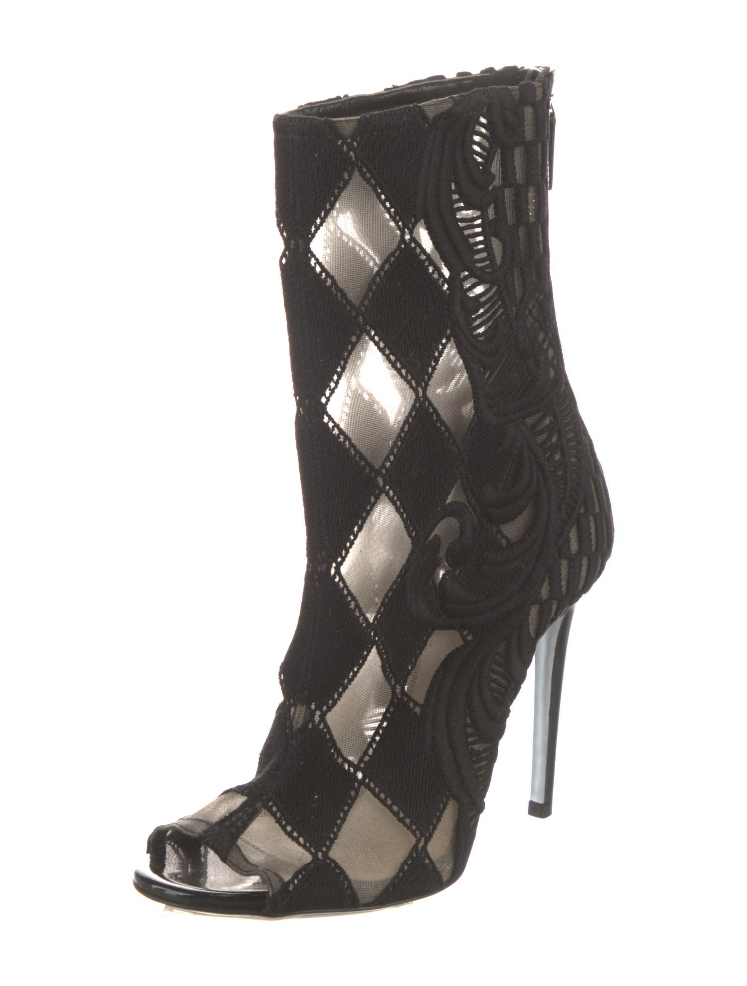 Balmain Lace Pattern Boots