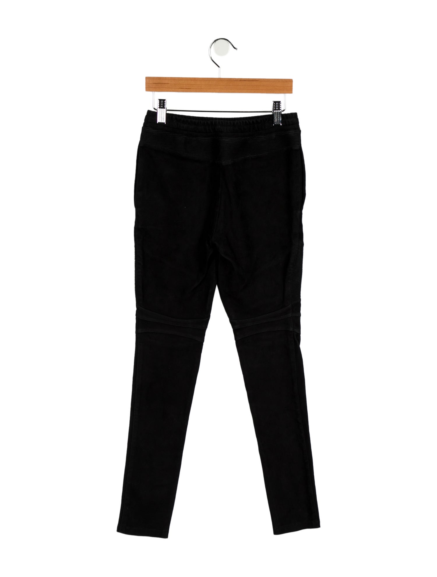 Balmain Boys' Lamb Leather Biker Pants w/ Tags