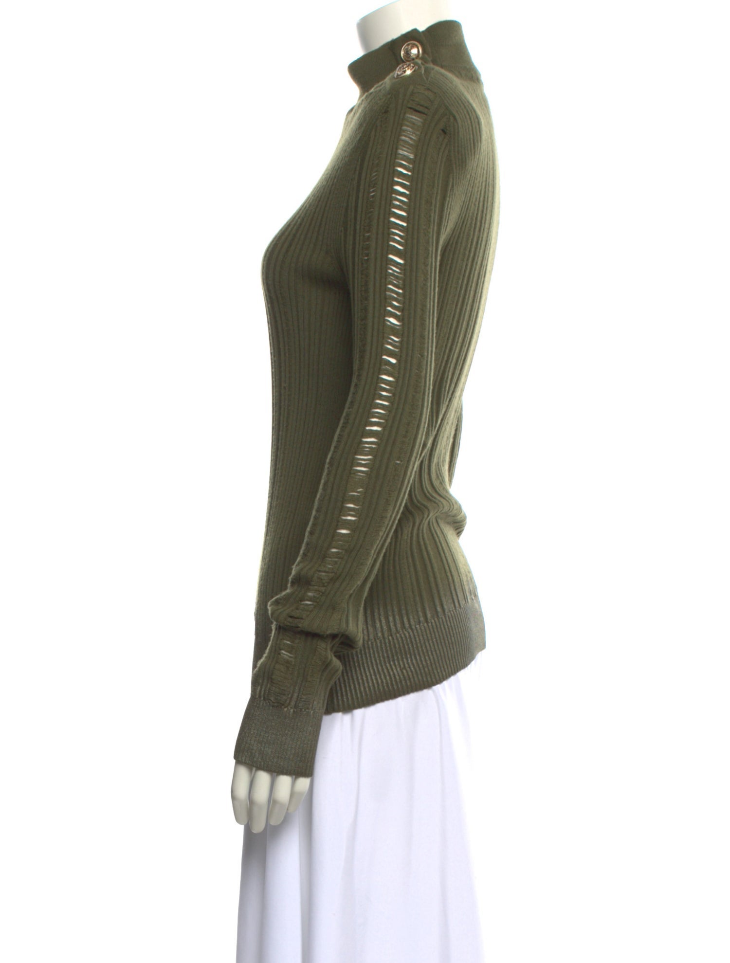 Balmain Virgin Wool Turtleneck Sweater