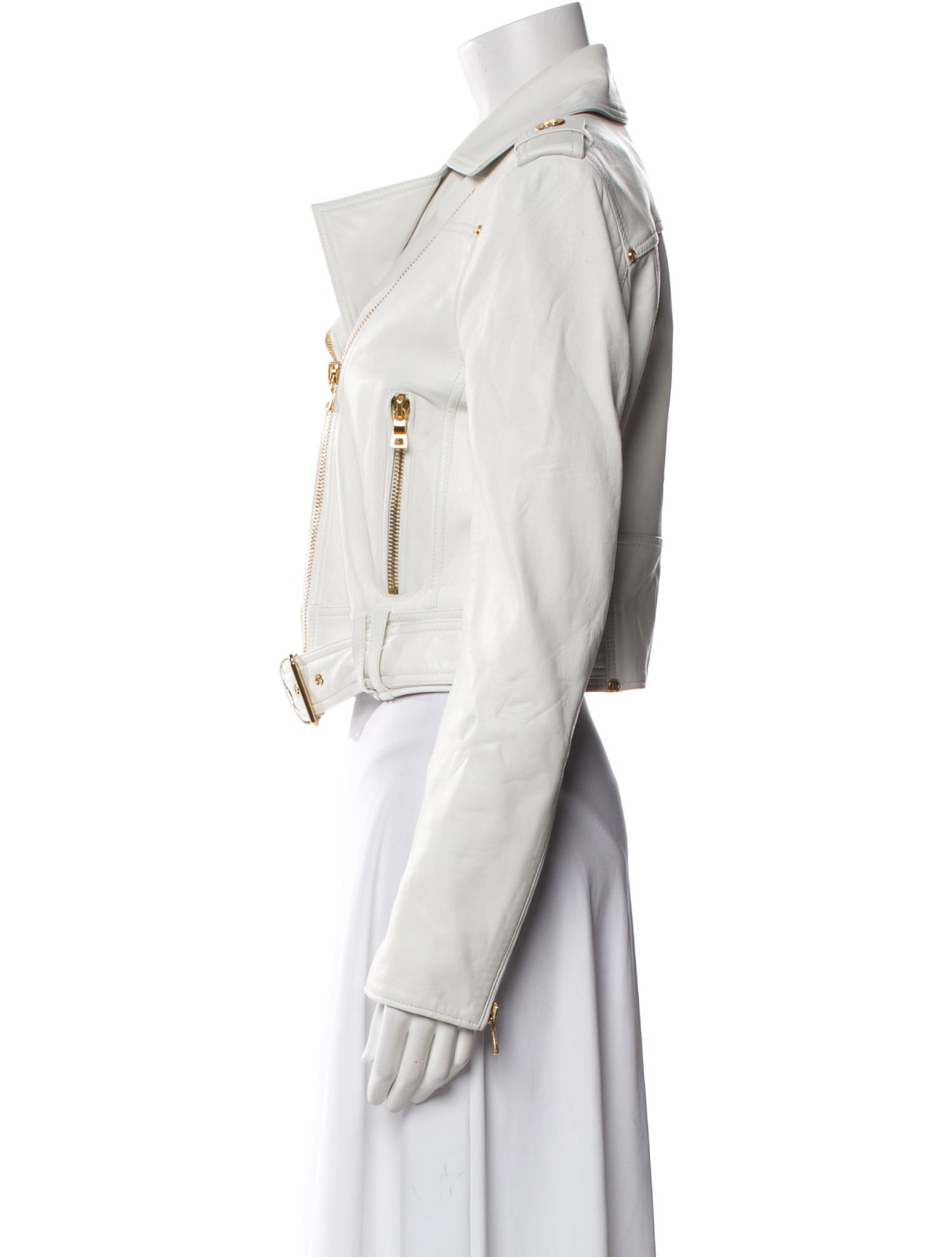 Balmain Lambskin Biker Jacket w/ Tags