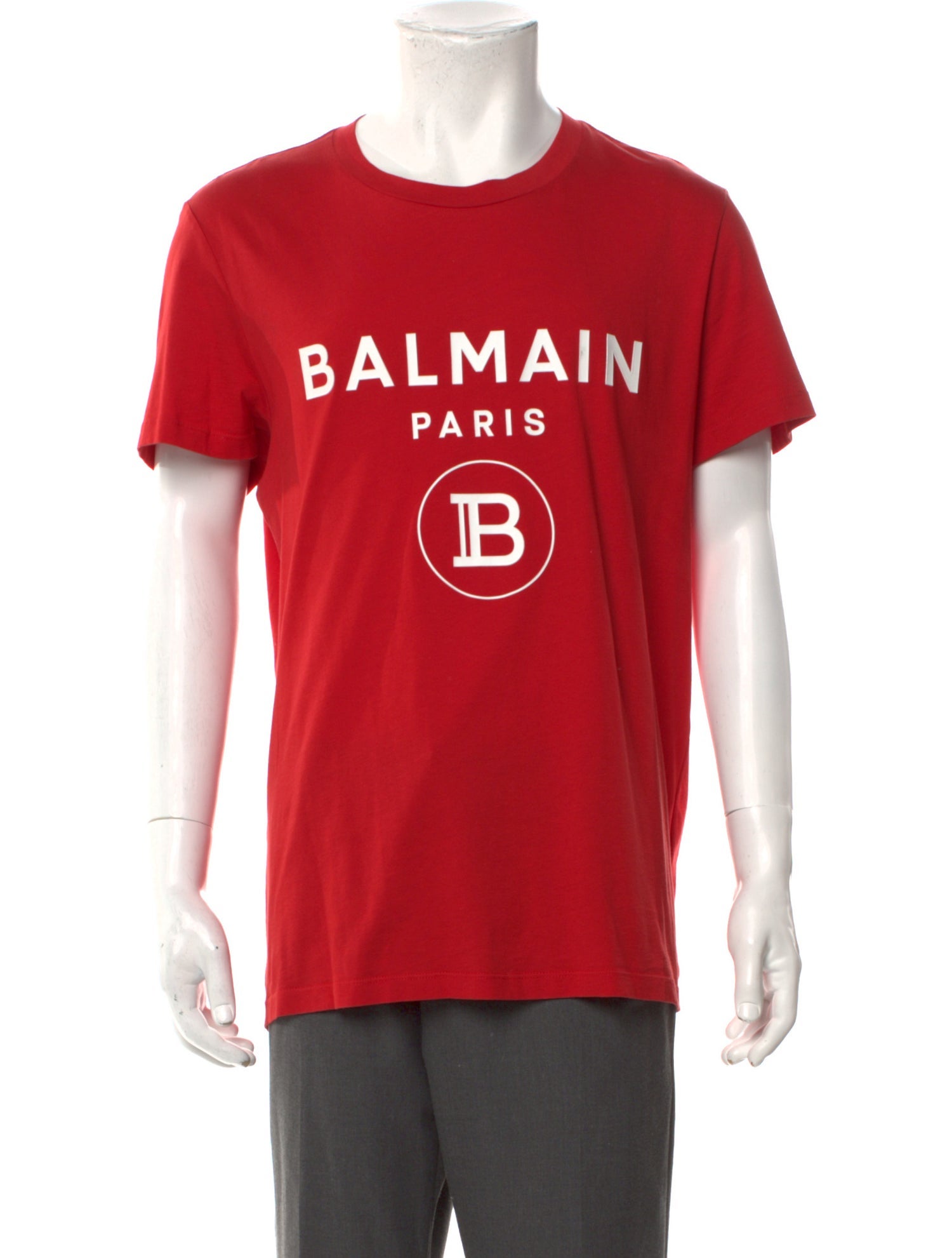 Balmain Graphic Print Crew Neck T-Shirt