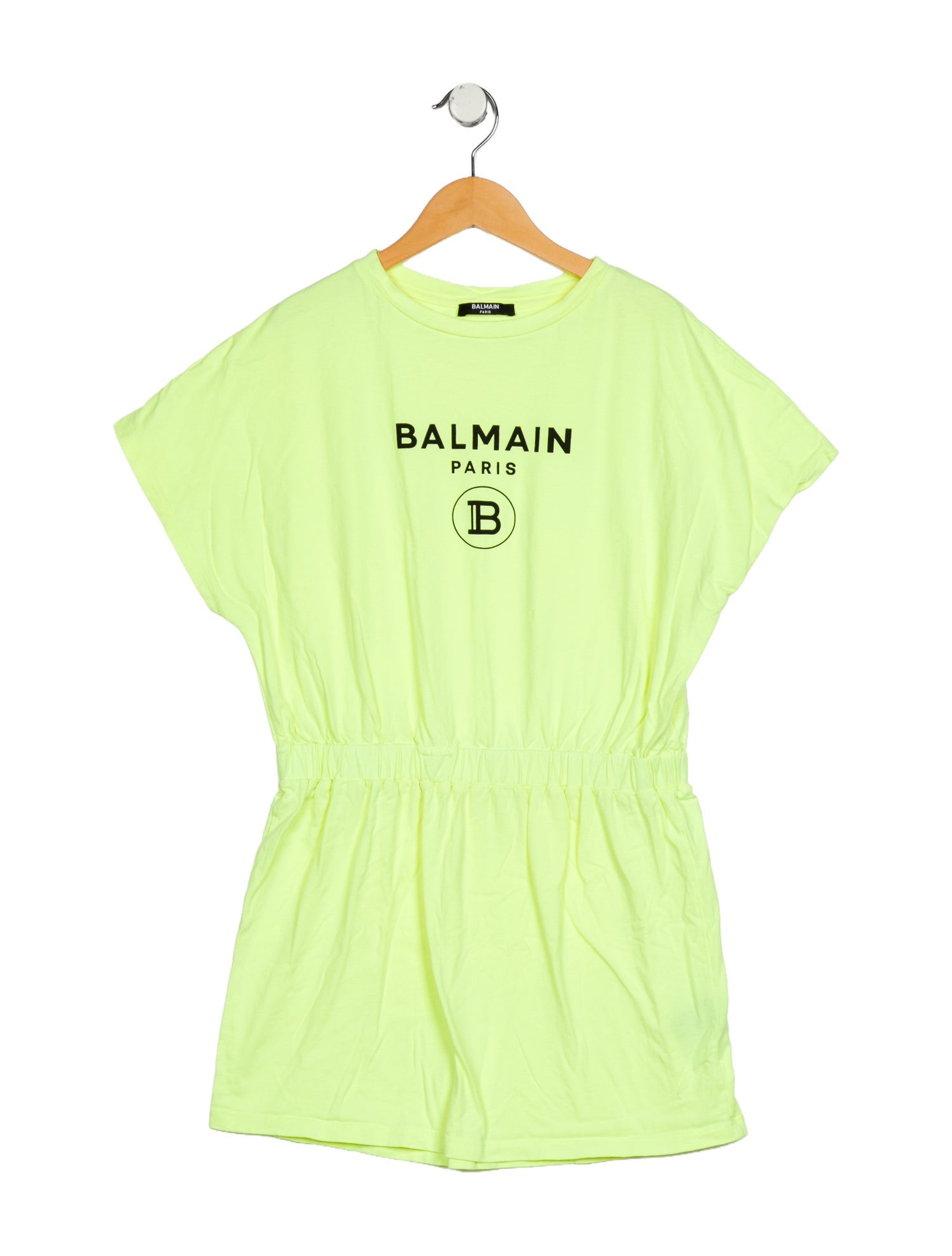 Balmain Girls' Graphic Short Sleeve Dress