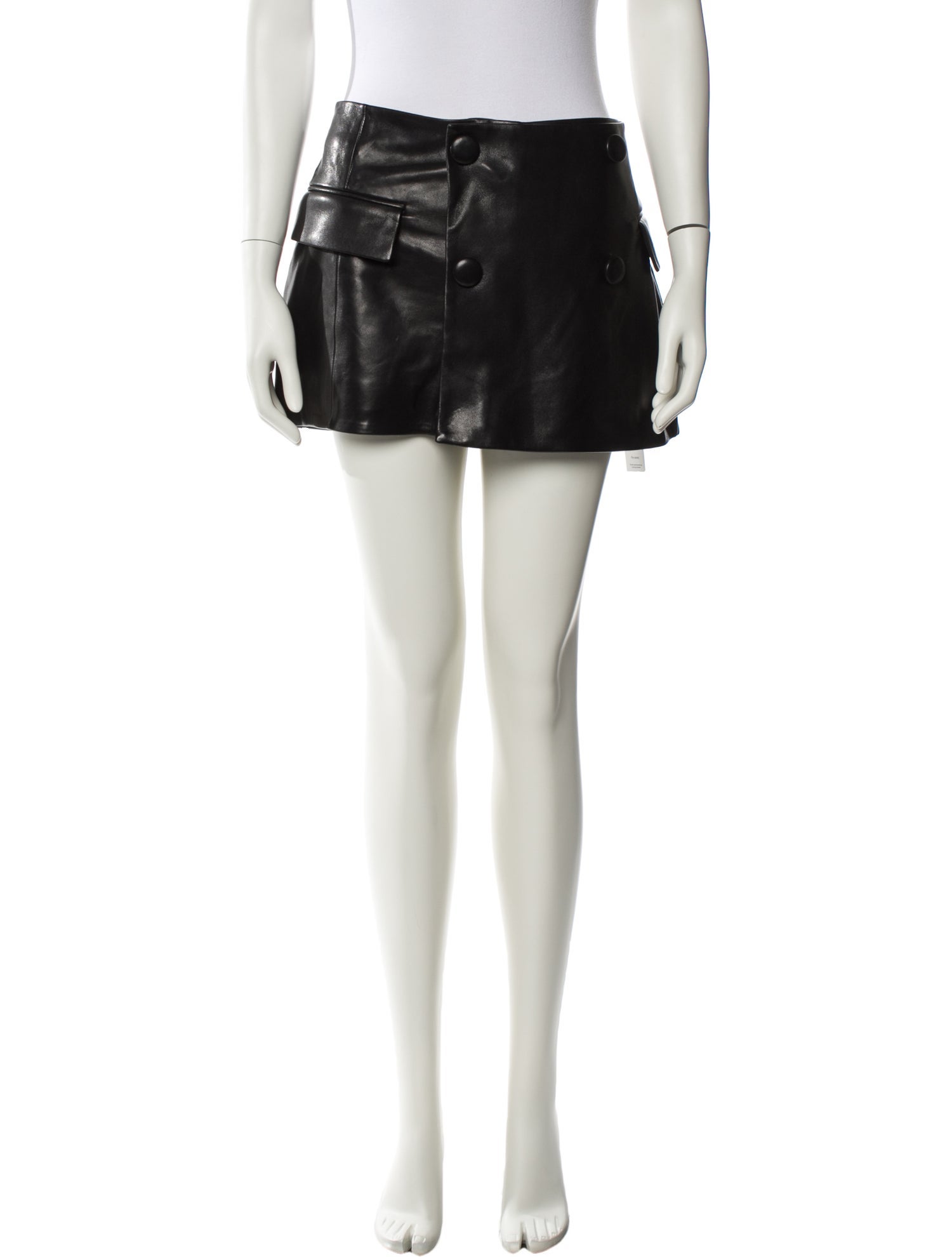 Balmain Lambskin Mini Shorts