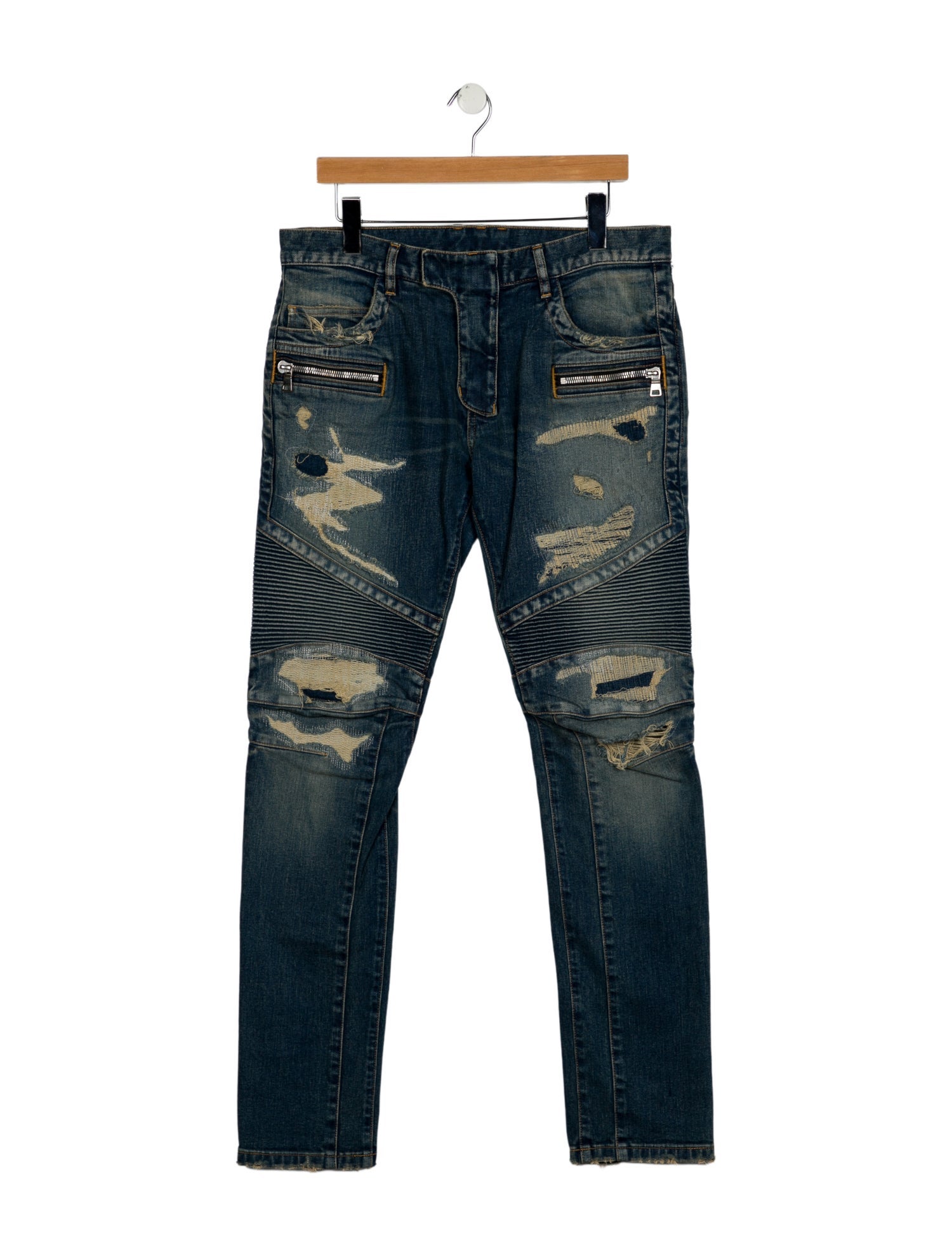 Balmain Moto Jeans