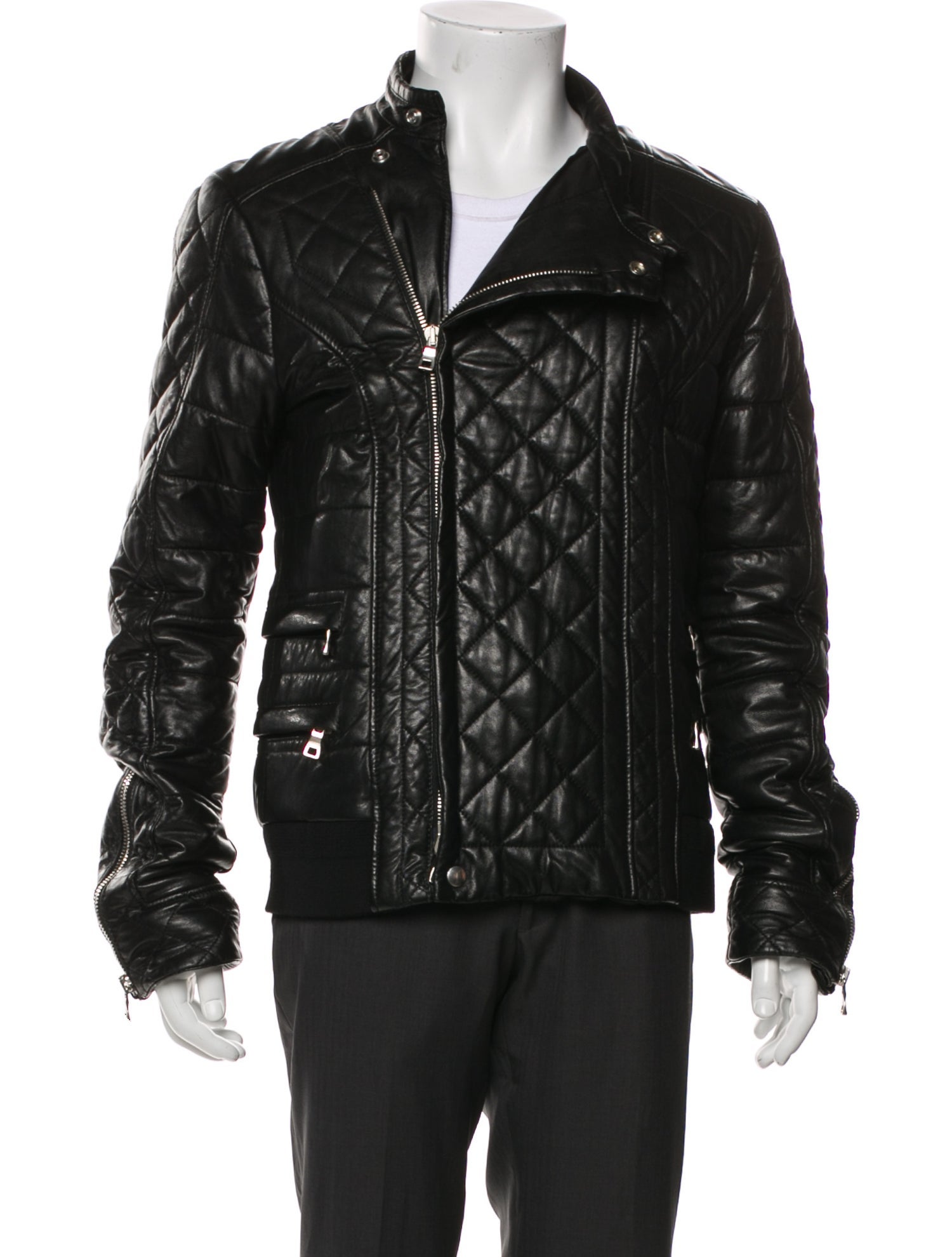 Balmain Lambskin Moto Jacket