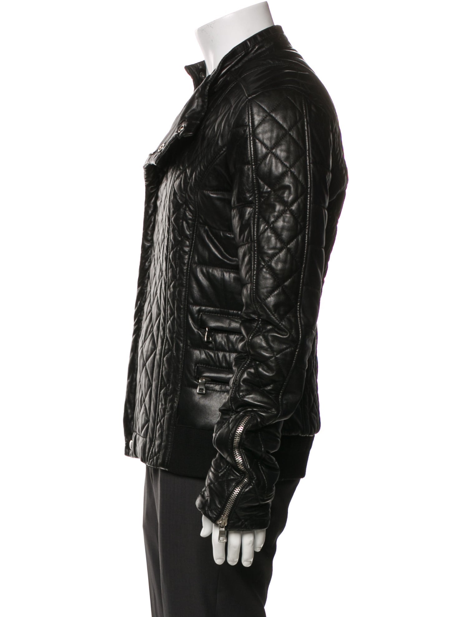 Balmain Lambskin Moto Jacket