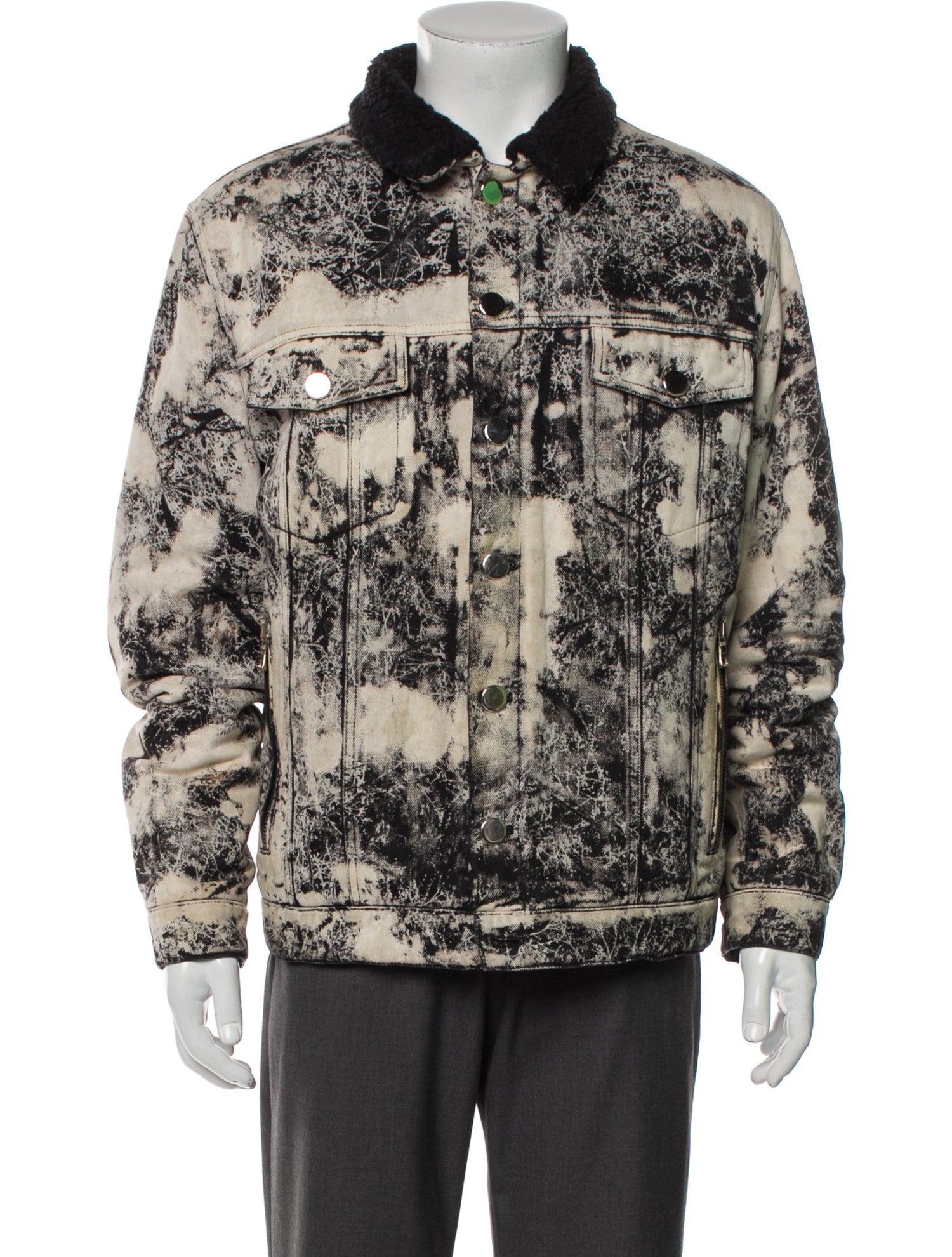 Balmain Printed Denim Jacket