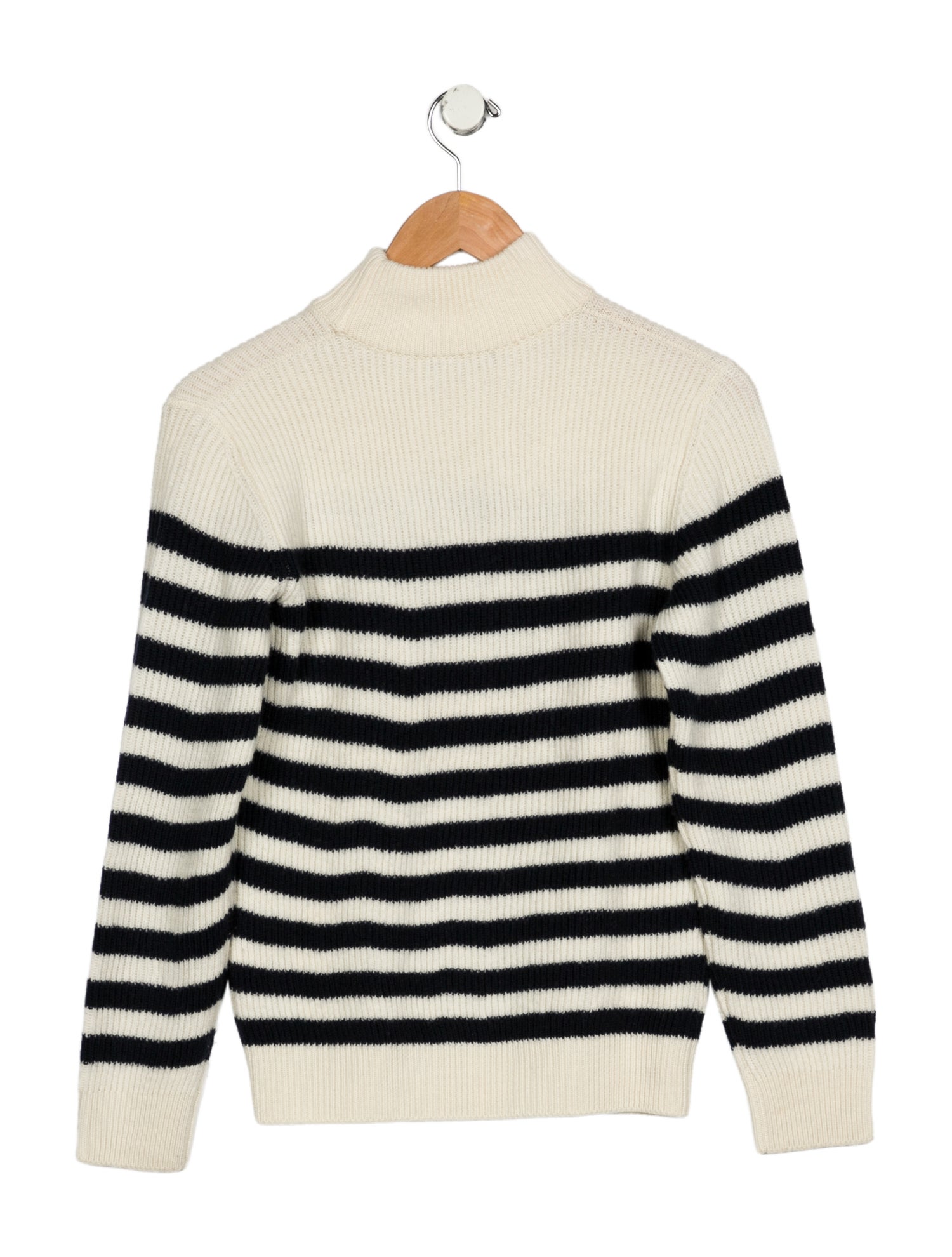 Balmain Girls' Striped Turtleneck Sweater