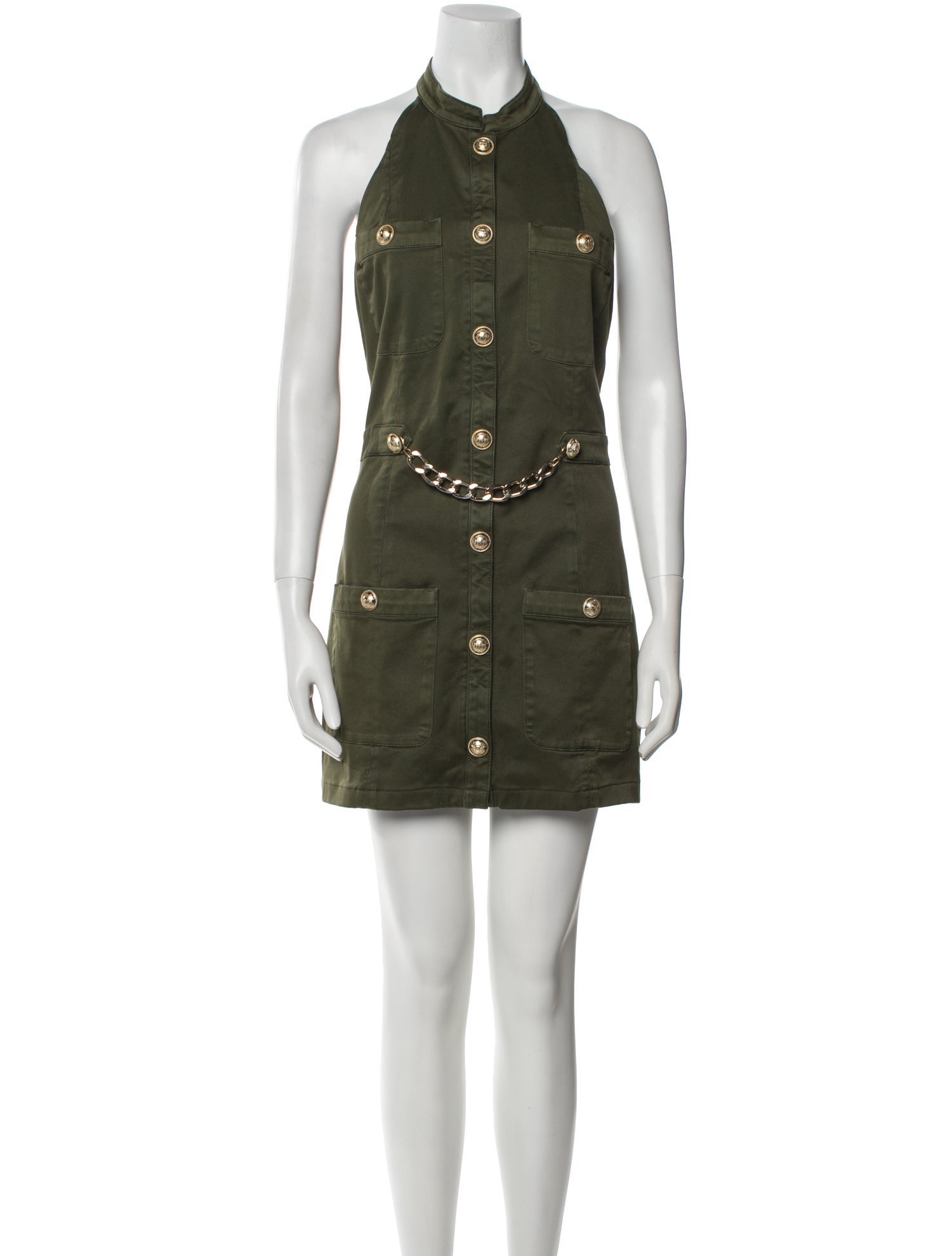 Balmain Halterneck Mini Dress