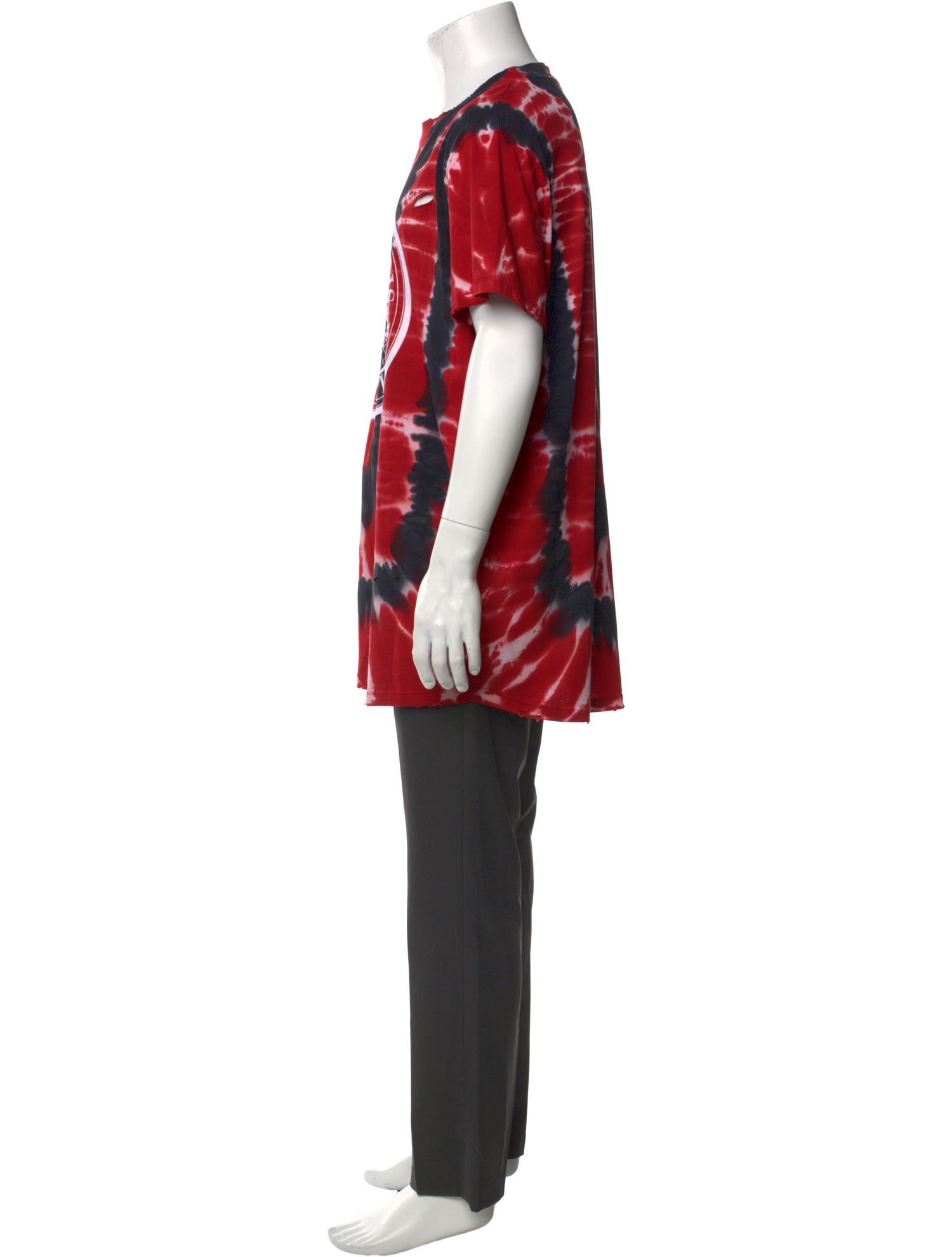 Balmain Tie-Dye Print Crew Neck T-Shirt