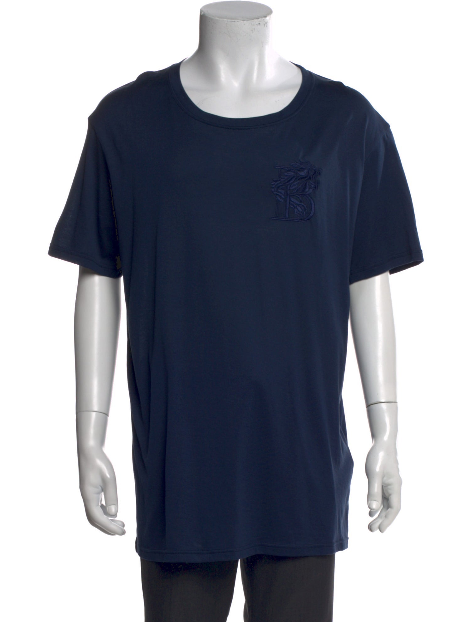 Balmain Scoop Neck Short Sleeve T-Shirt