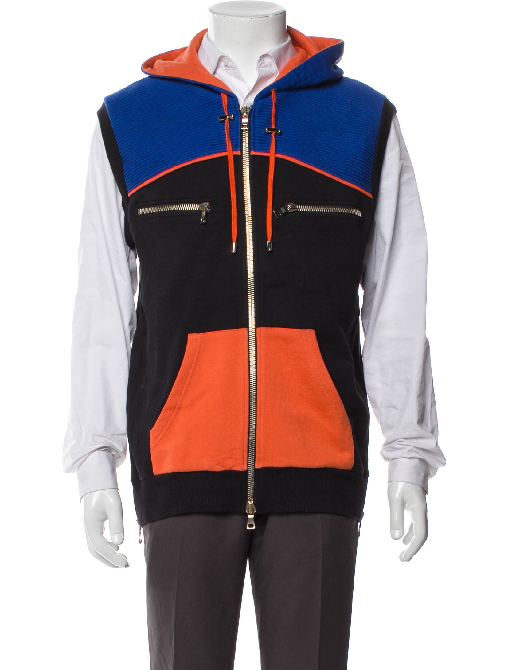 Balmain Colorblock Pattern Vest