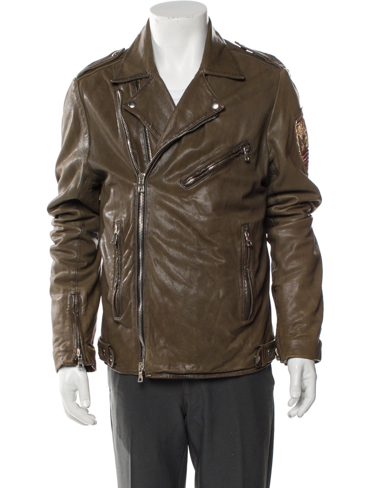 Balmain 2014 Lambskin Moto Jacket