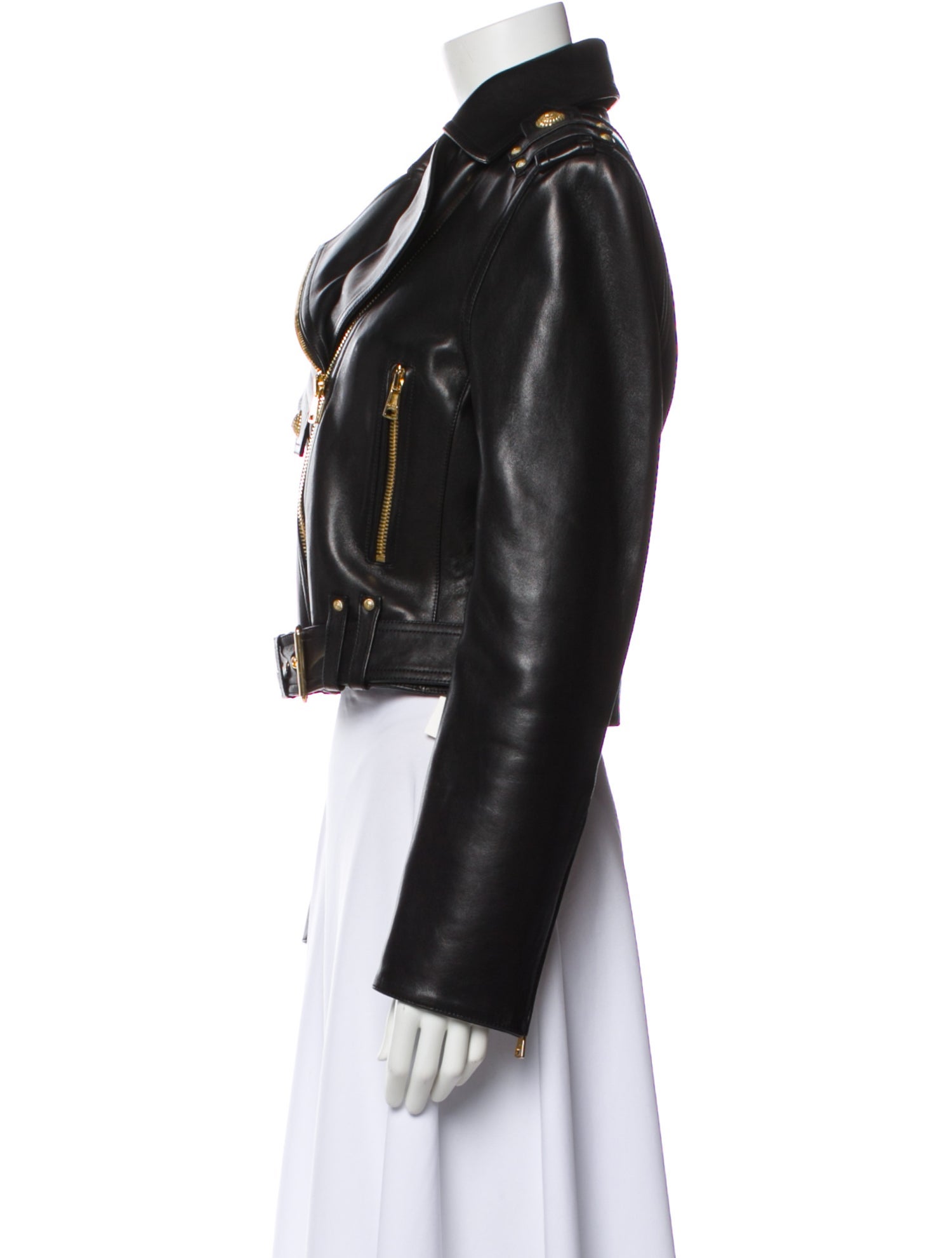 Balmain Lambskin Biker Jacket