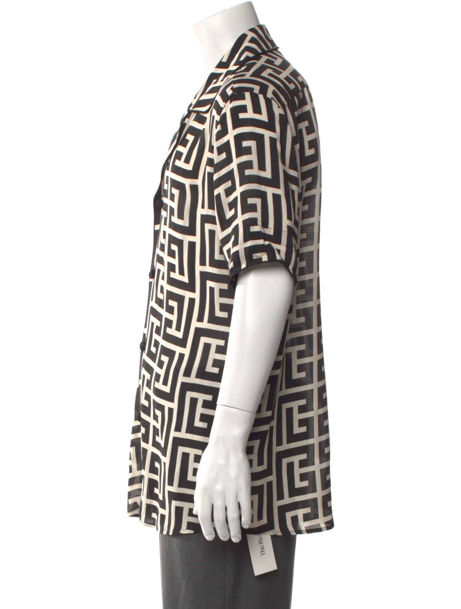 Balmain Printed Short Sleeve Shirt