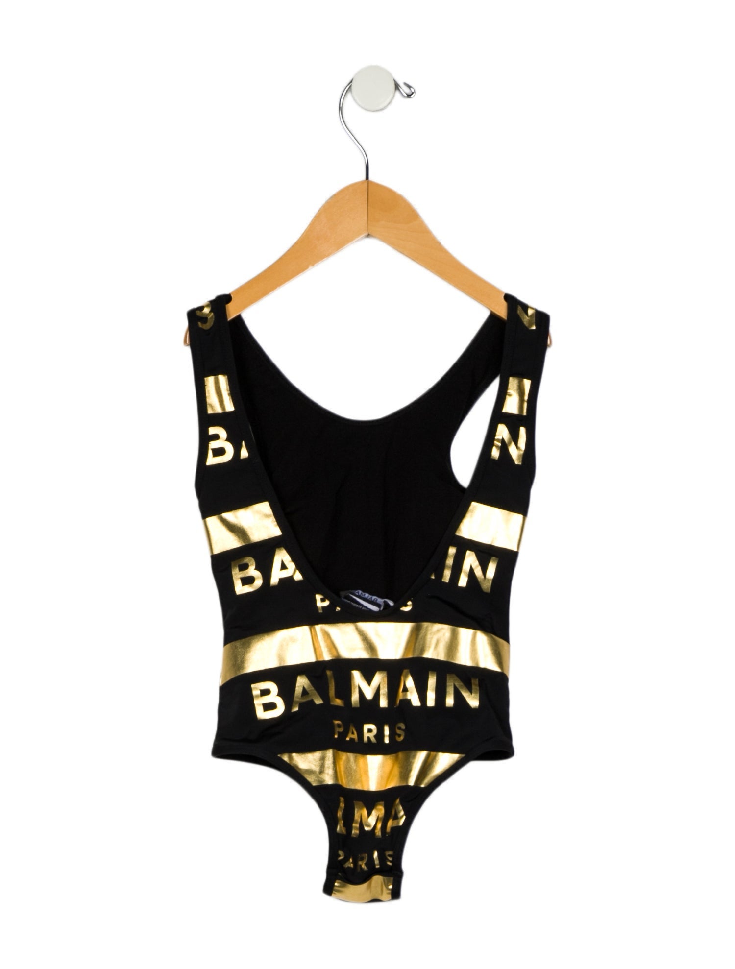 Balmain Toddler Girls' Metallic Print One-Piece Swimsuit