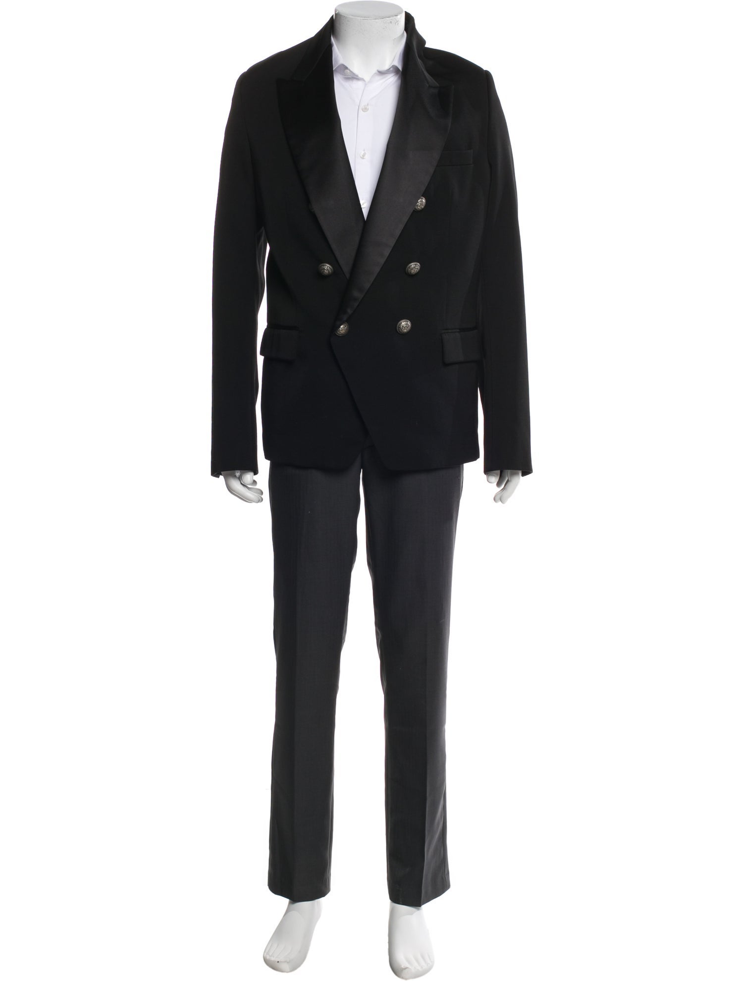 Balmain Solid Wool Blazer