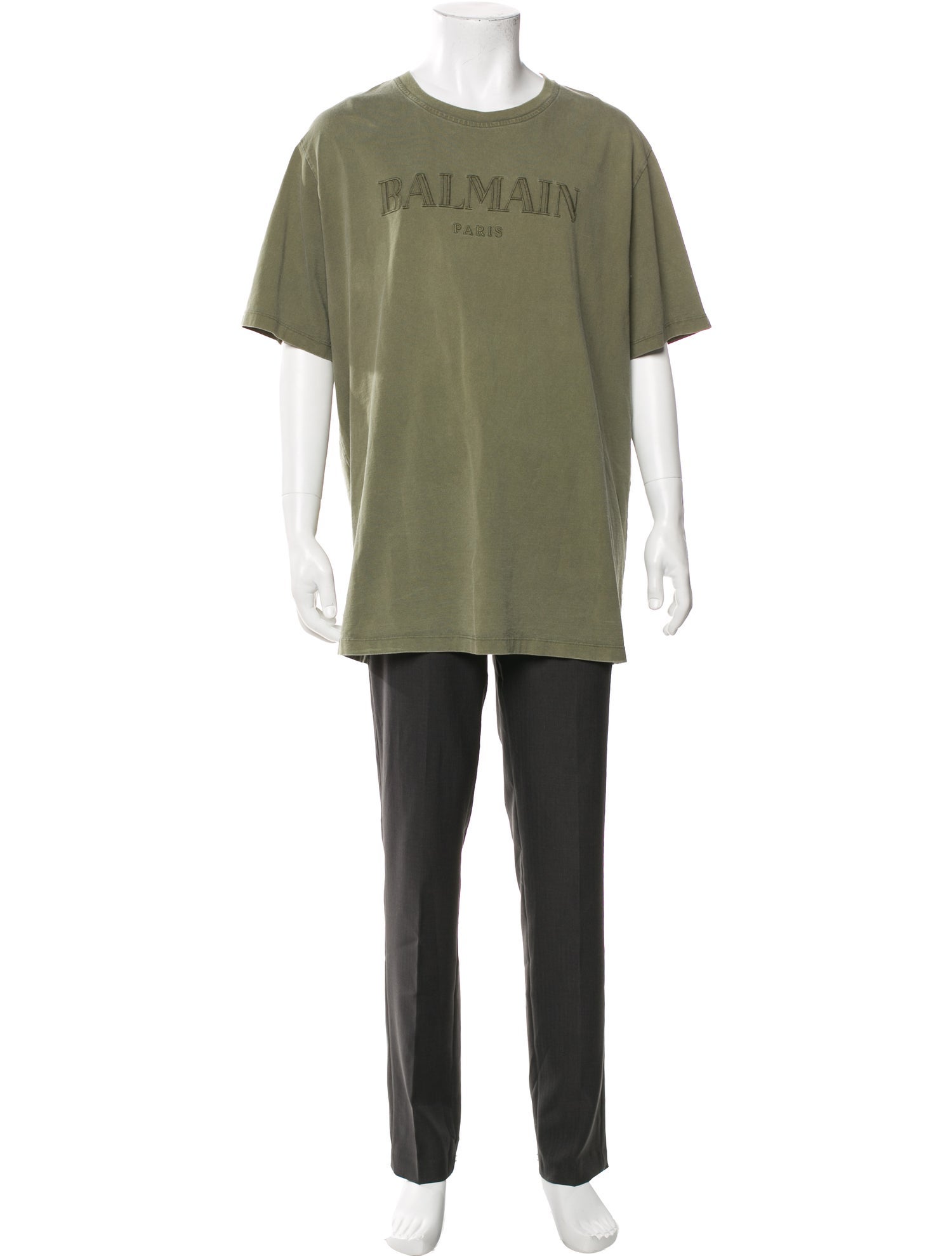 Balmain Graphic Print Crew Neck T-Shirt