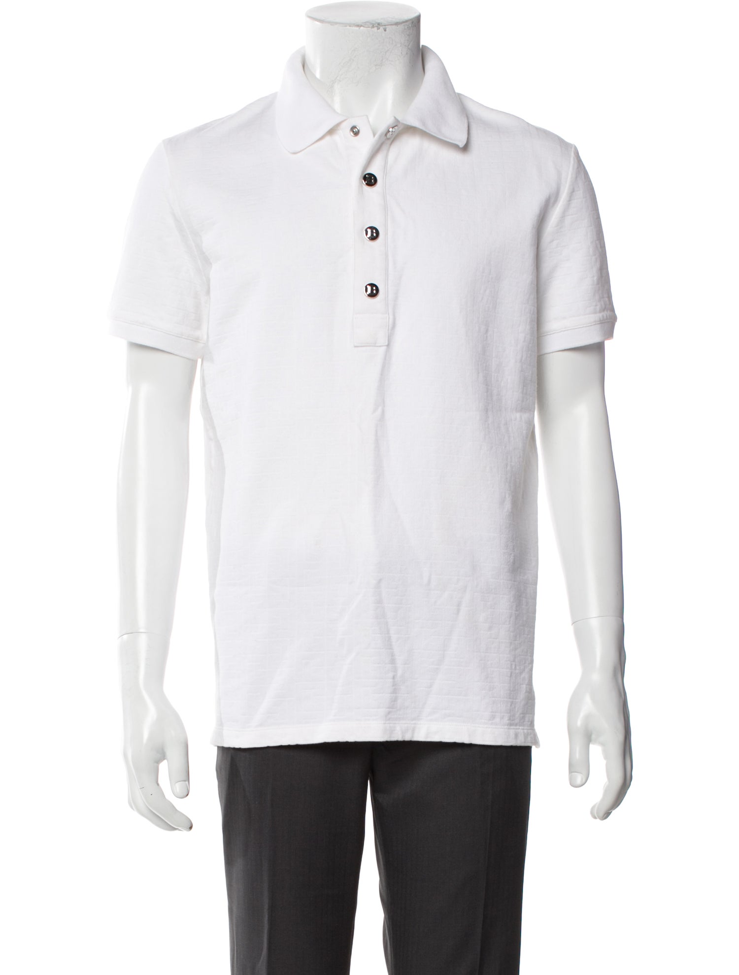 Balmain Crew Neck Short Sleeve Polo Shirt