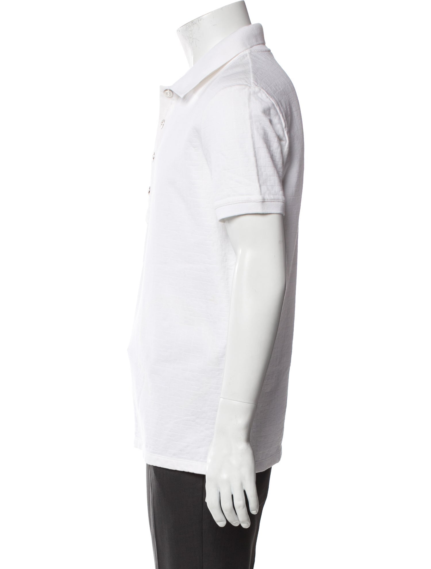 Balmain Crew Neck Short Sleeve Polo Shirt