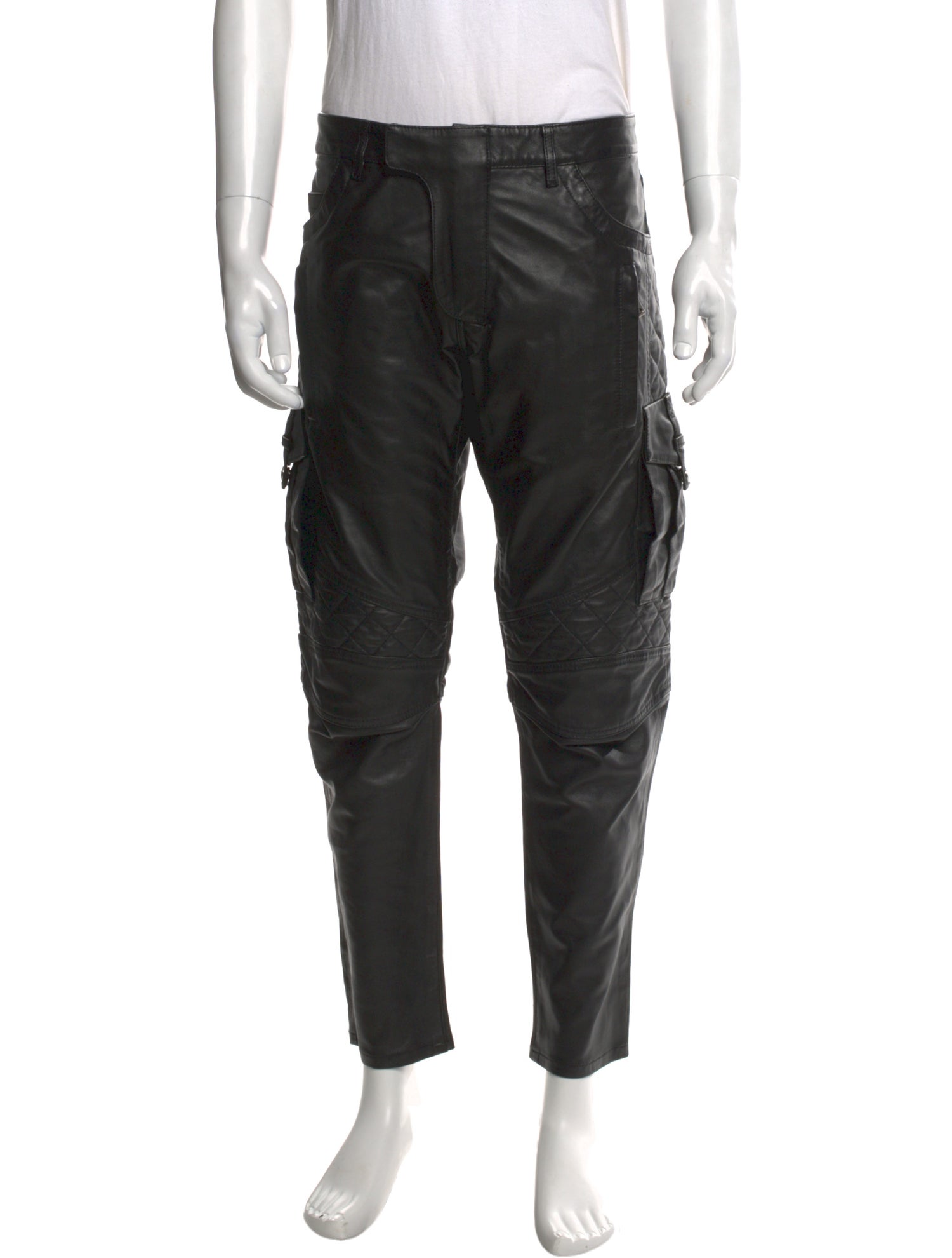 Balmain Lambskin Cargo Pants