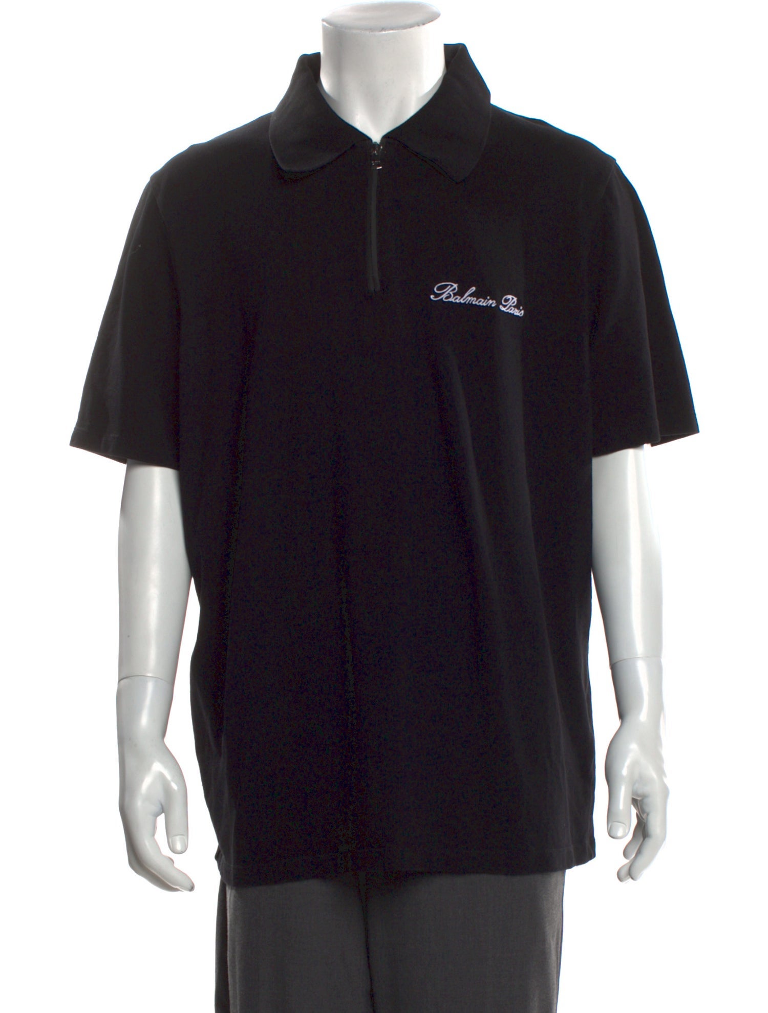 Balmain Collar Short Sleeve Polo Shirt