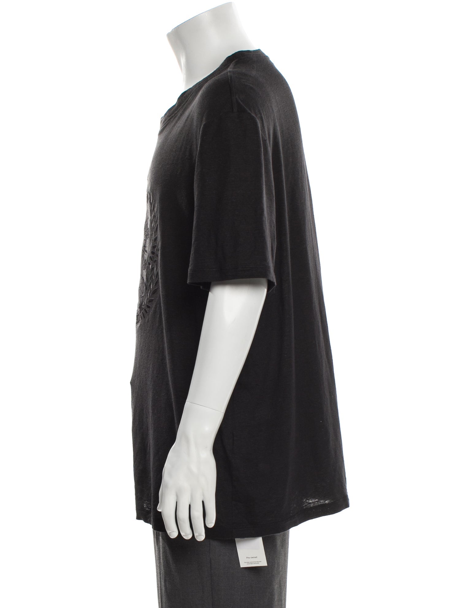 Balmain Linen Graphic Print T-Shirt