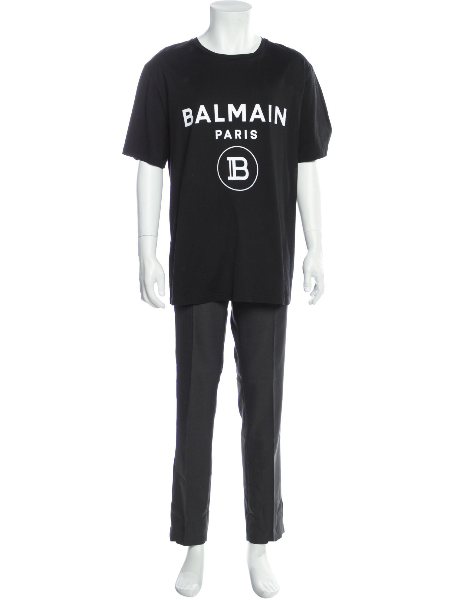 Balmain Graphic Print Crew Neck T-Shirt
